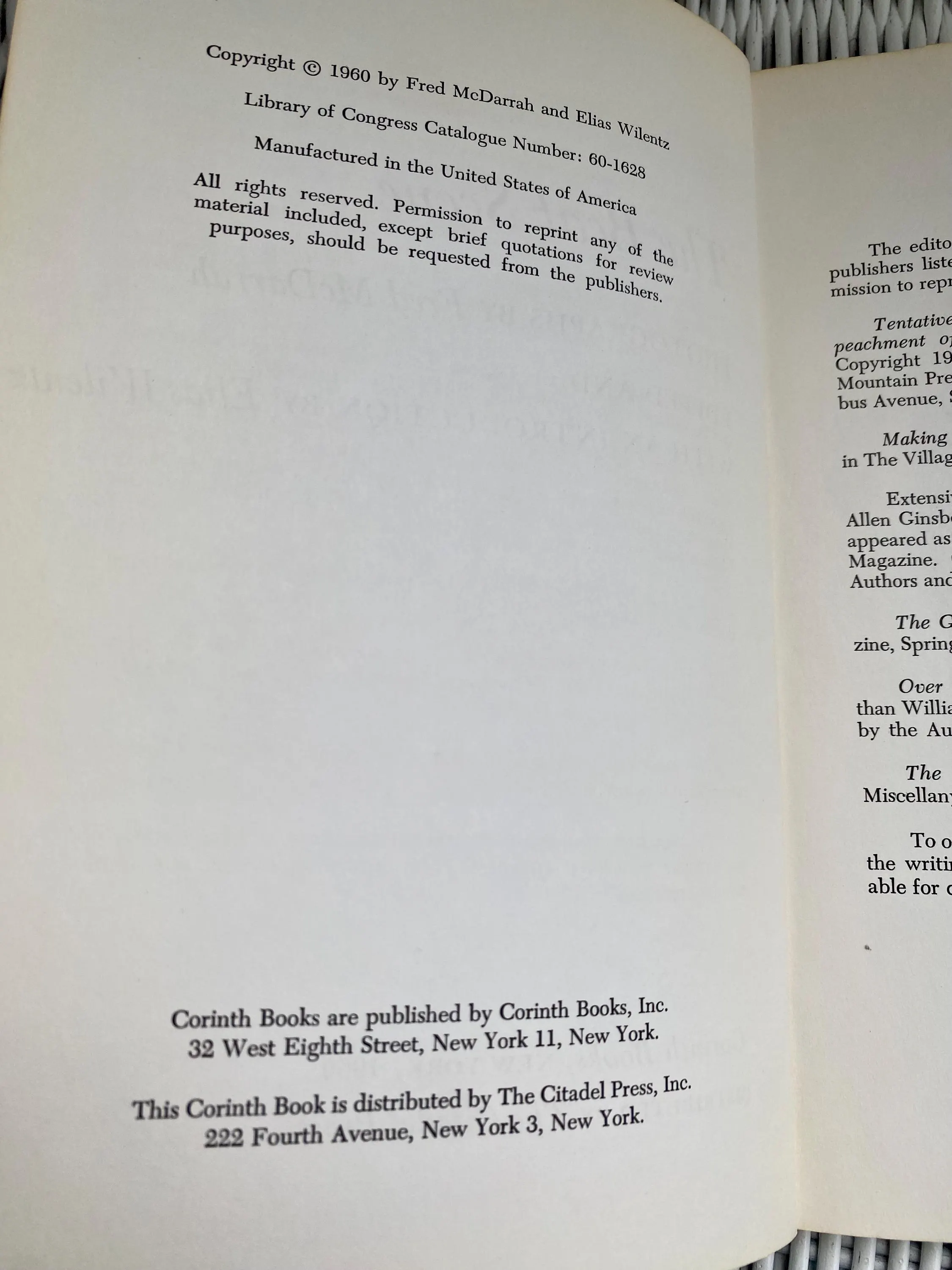 Vintage Book "The Beat Scene" Features Ginsberg, Kerouac, O'Hara, Ferlinghetti in Photographs and Writings. 1960s - image 2