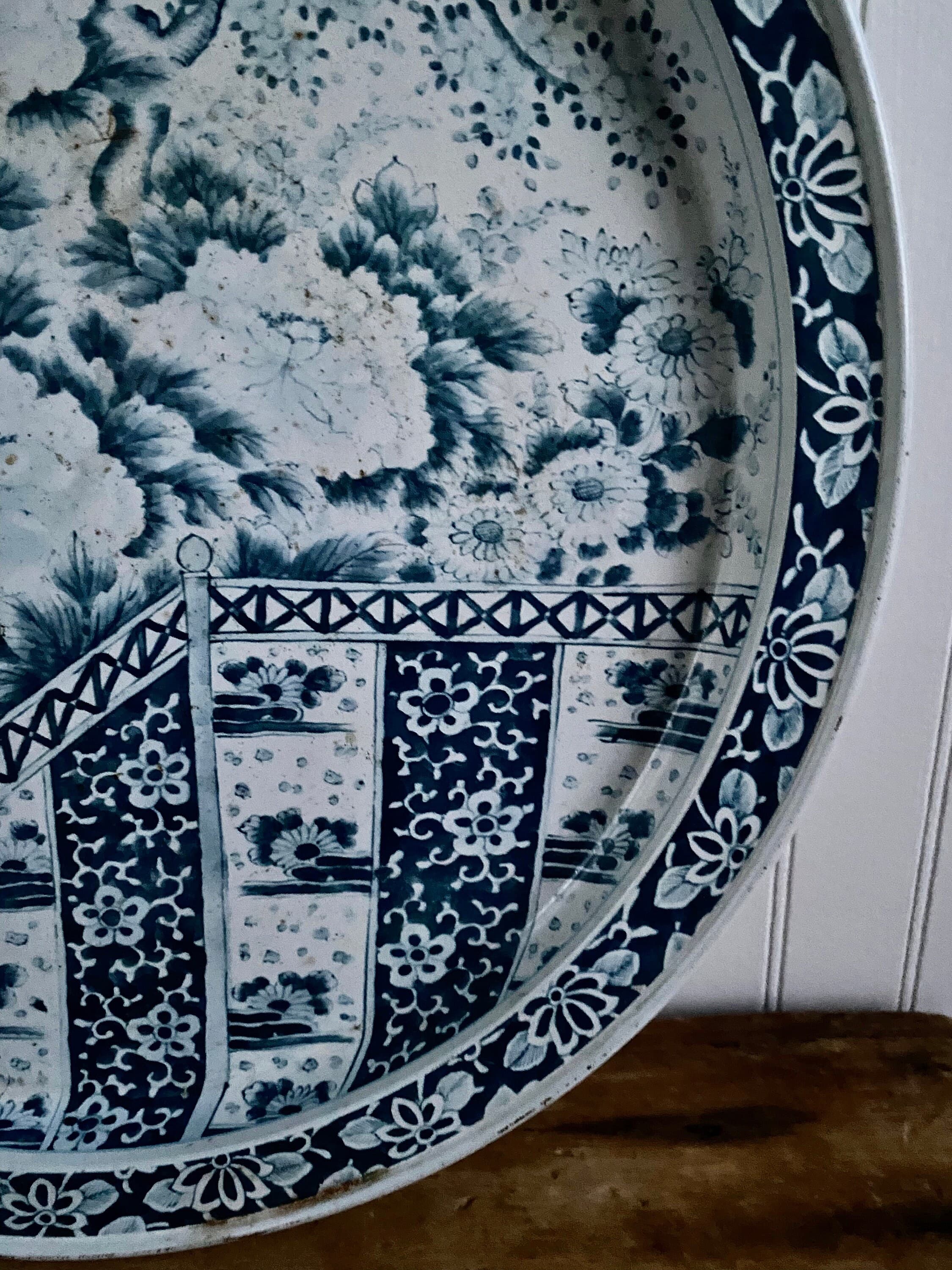 Vintage Metal Tray. Blue Willow. Fabcraft, USA, 1950s Collectible. Kitchen, Entertaining Ware. Ming Dynasty Replica. Spic and Span Gift. - image 5