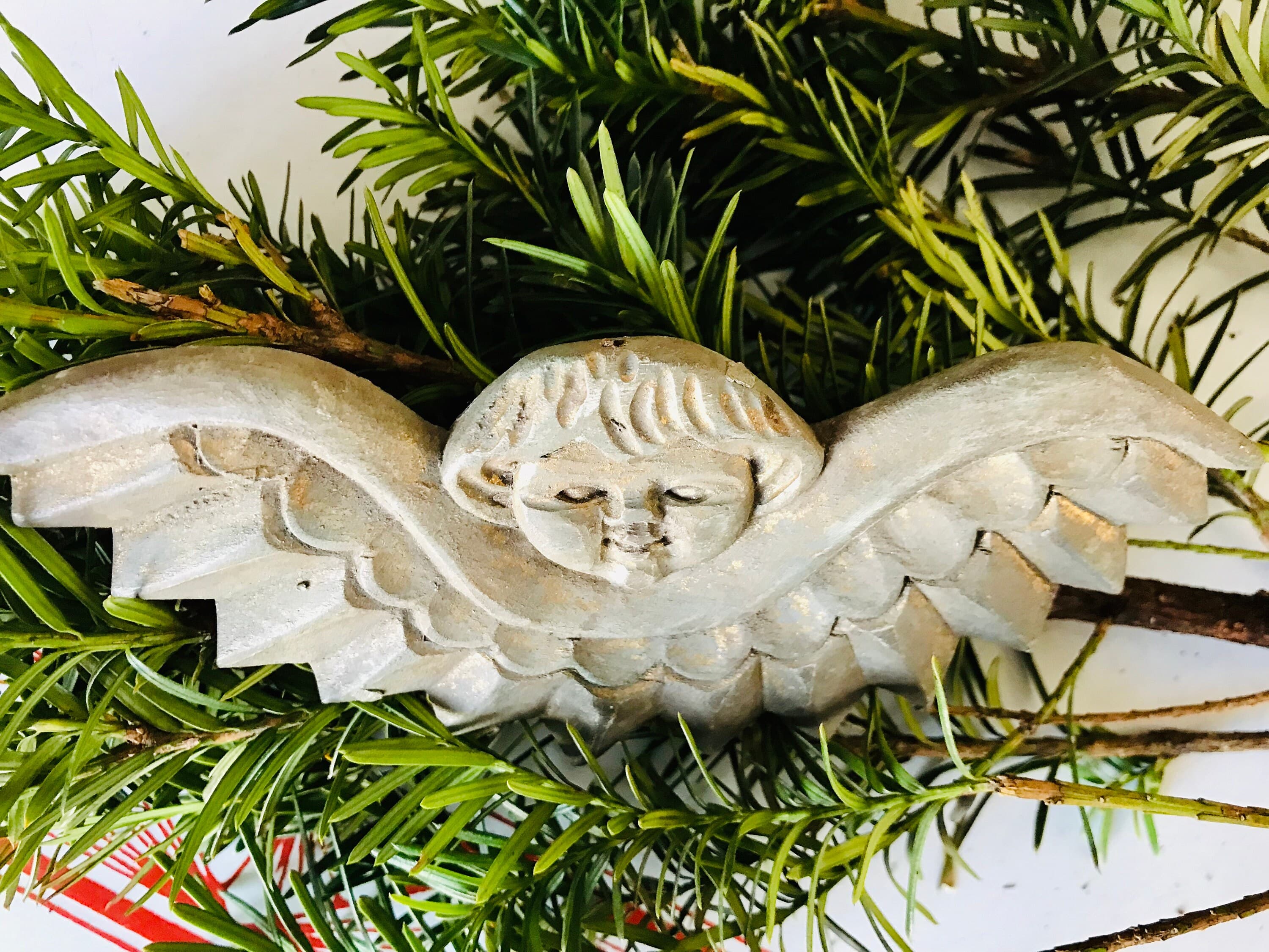Vintage Wooden Angel. Christmas Decor. Top-of-Tree Angel. Centerpiece. Baby Gift. Christmas Gift. - image 3