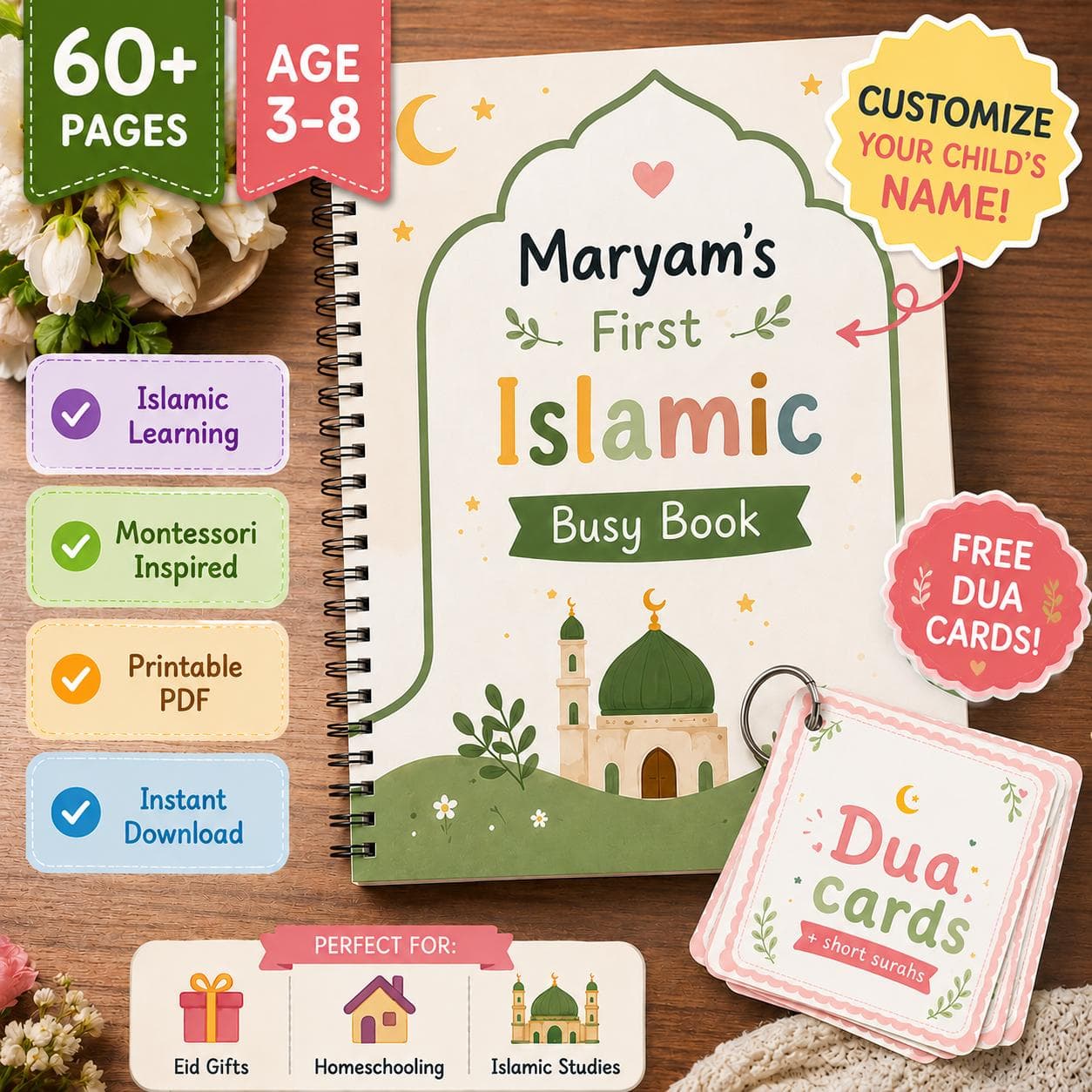 Islamic Printable Bundle for Kids | 500+ Pages | Islamic Activities, Dua, Salah, Wudu & Prophet Stories - image 5