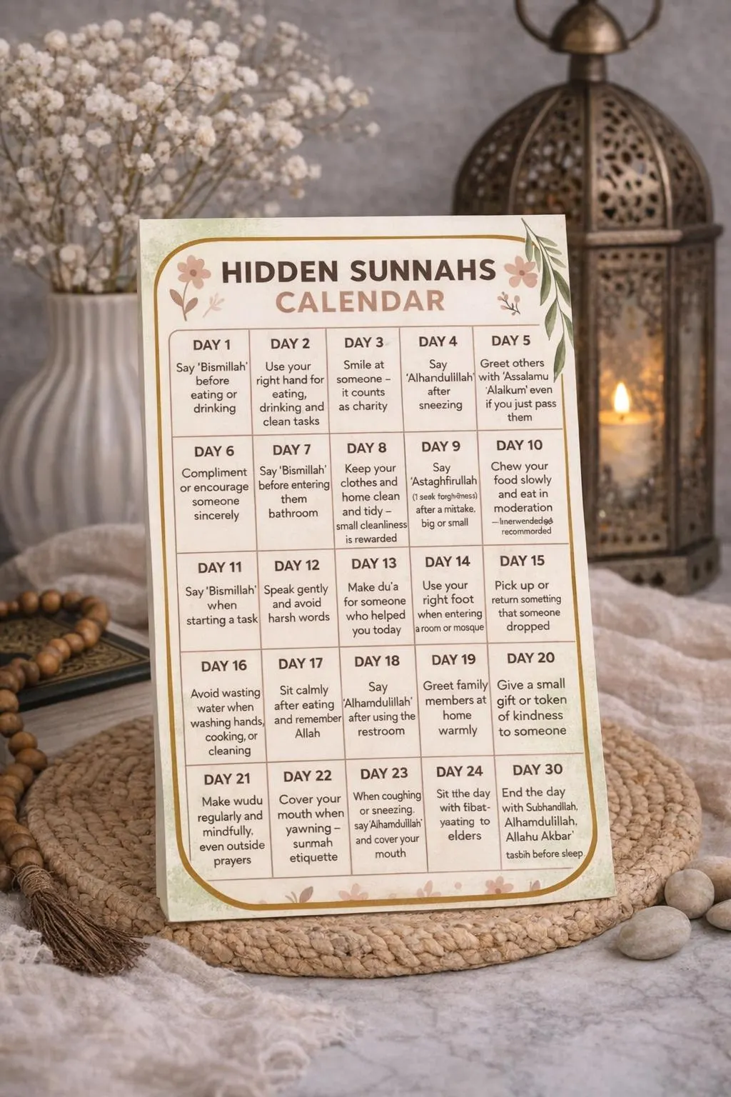 Islamic Dua Cards Bundle: Quranic Duas, Dhikr Checklist, Asma Ul Husna (Digital Download) - image 5