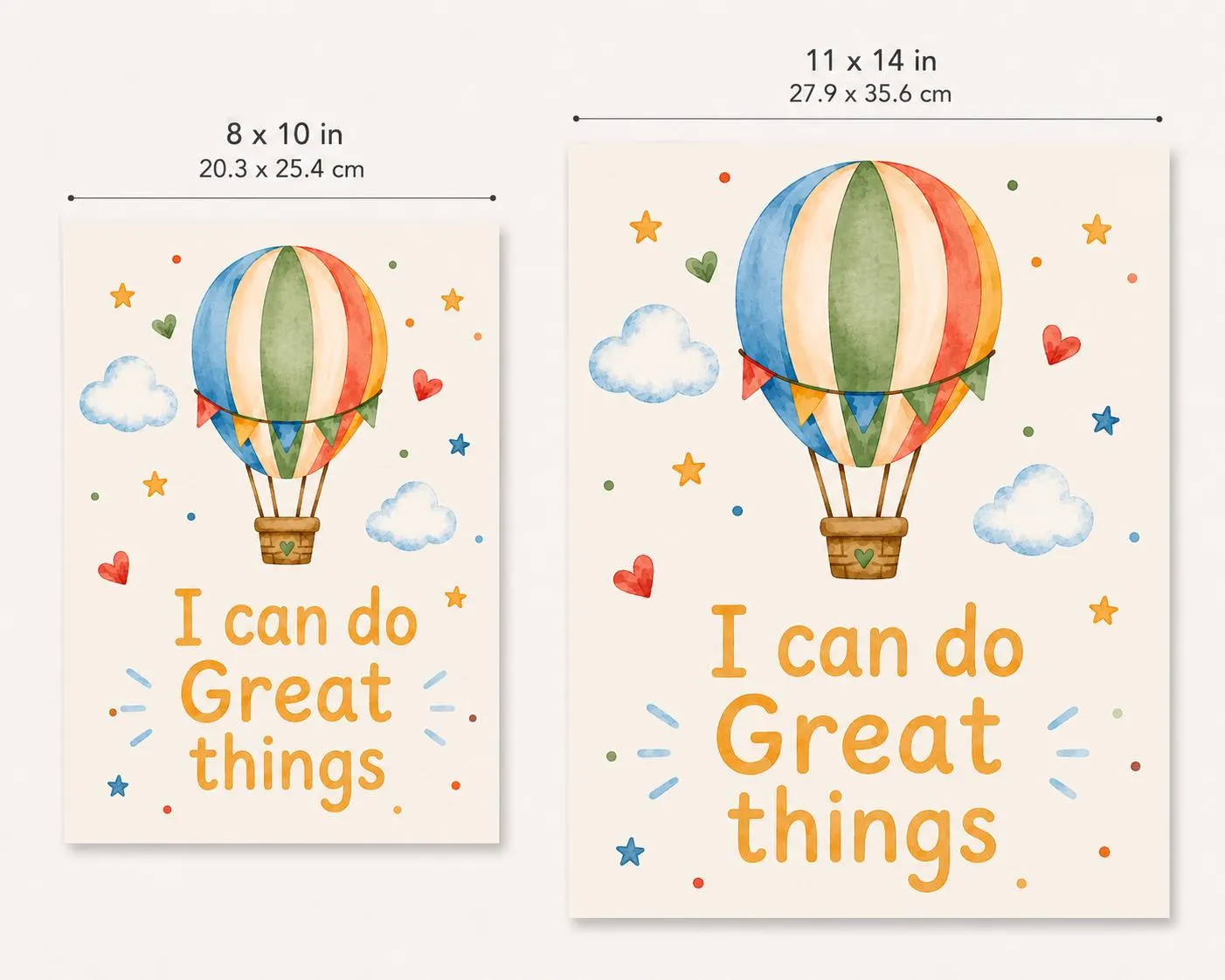 Multilingual Kids Motivational Poster | Watercolor Nursery Art (Physical Print) - image 5