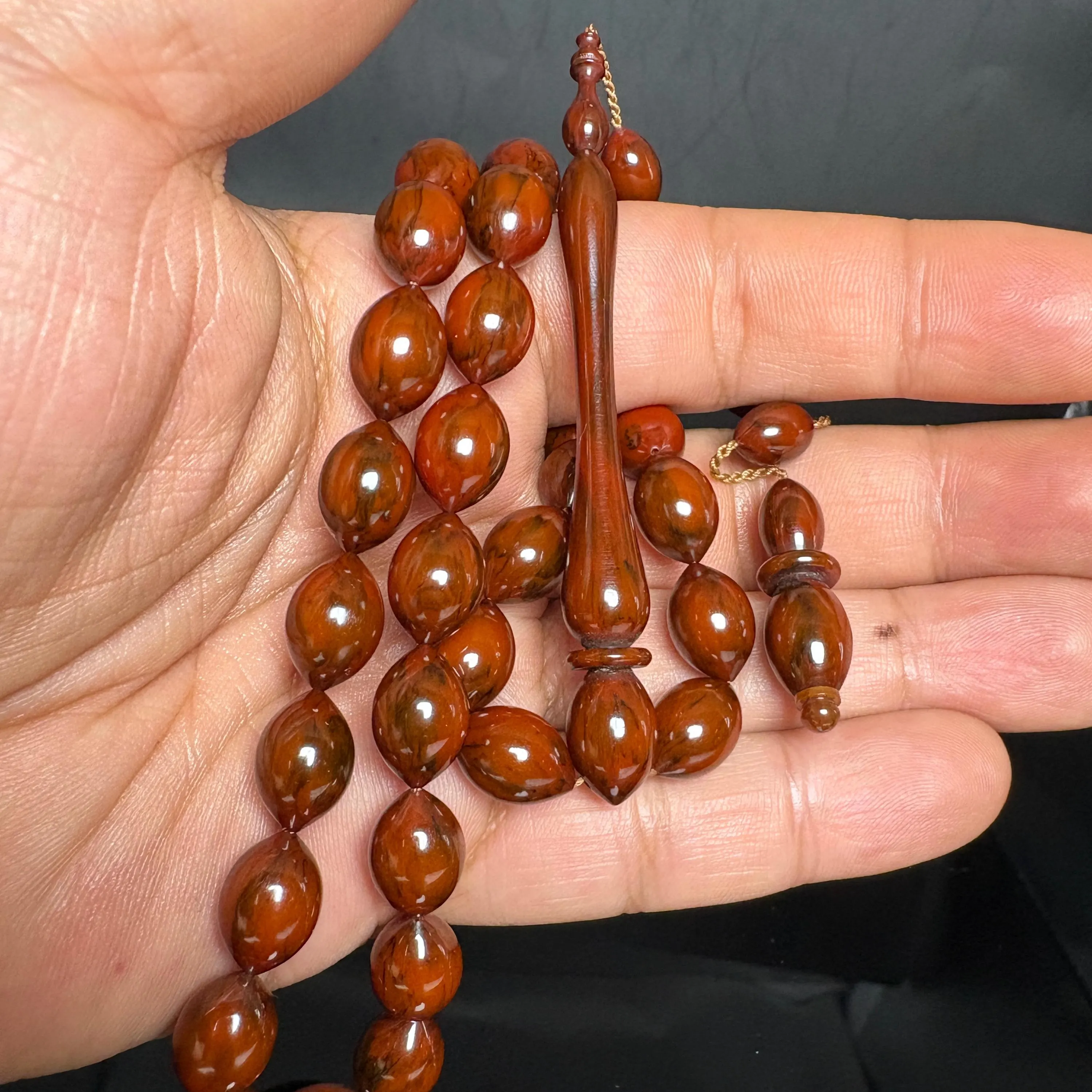 64 mm Extra Long Imame – Simichrome Tested Bakelite Catalin Tasbih