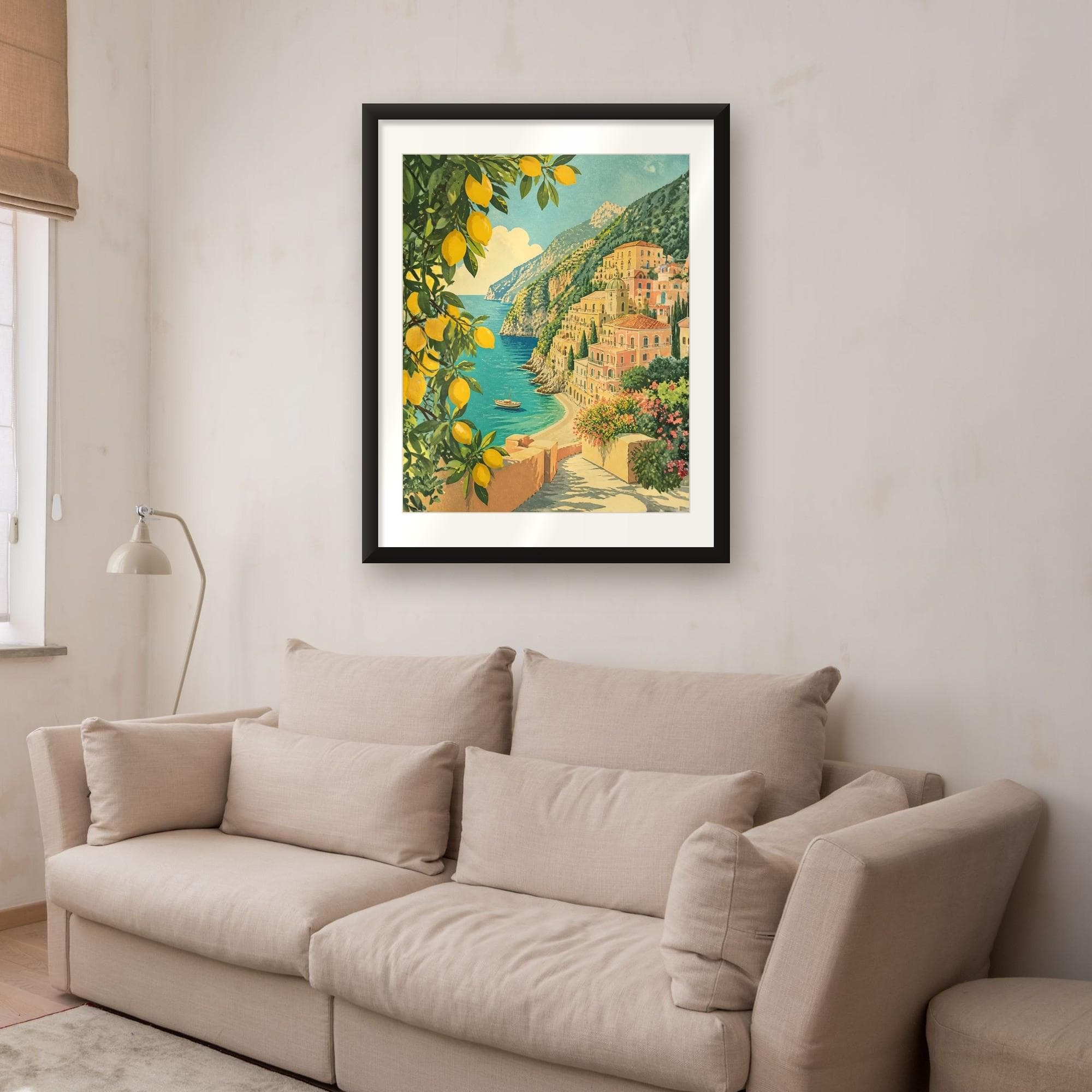 Amalfi Coast Print, Italy Lemons Wall Art, Positano Travel Poster, Mediterranean Kitchen Decor, Printable Wall Art, Digital Download - image 3