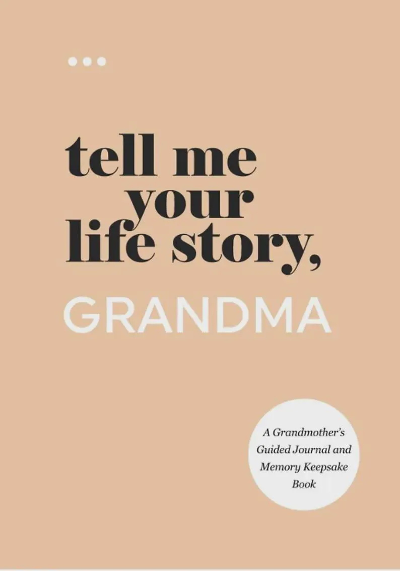 Grandma Memory Journal | Life Story Keepsake Book (200+ Prompts)