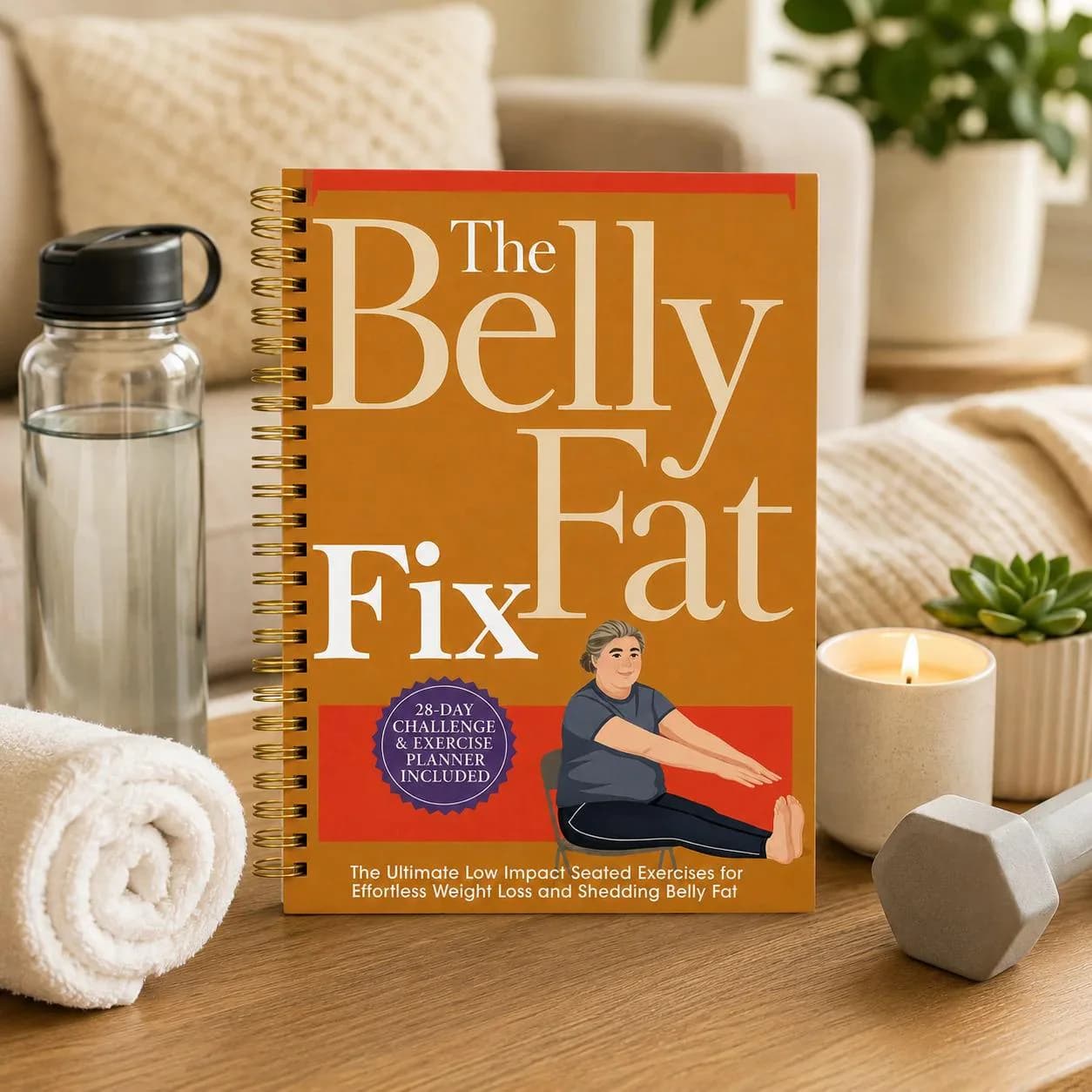 28-Day Seated Exercise Planner: Low-Impact Home Workout Journal for Weight Loss - image 2