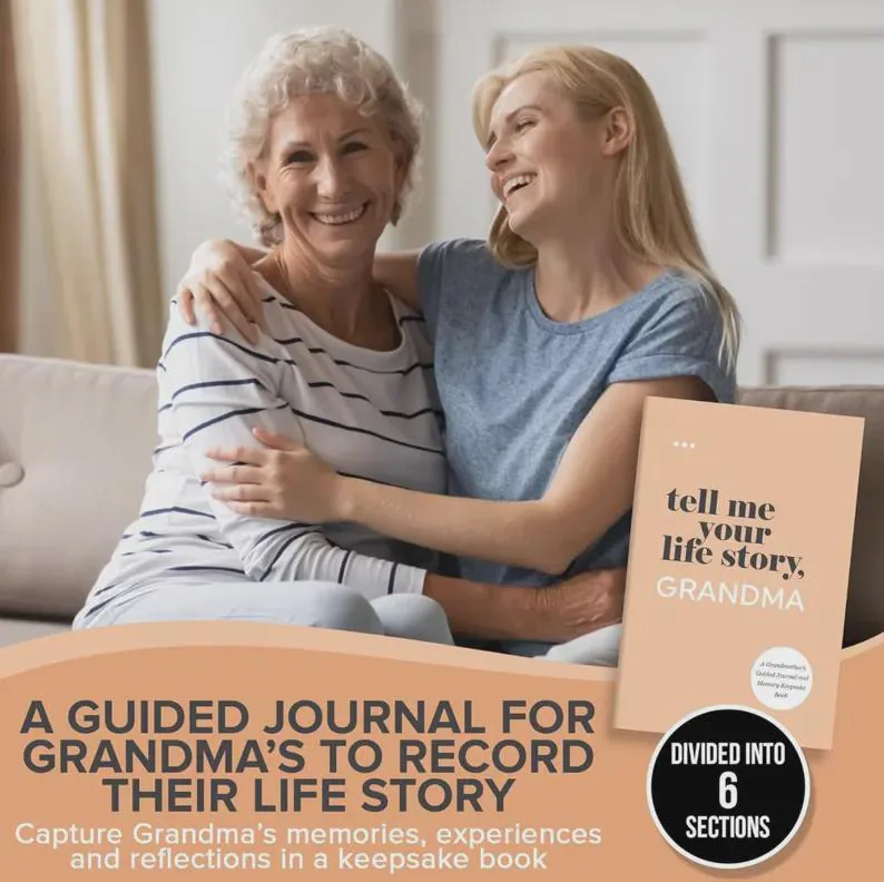 Grandma Memory Journal | Life Story Keepsake Book (200+ Prompts) - image 5