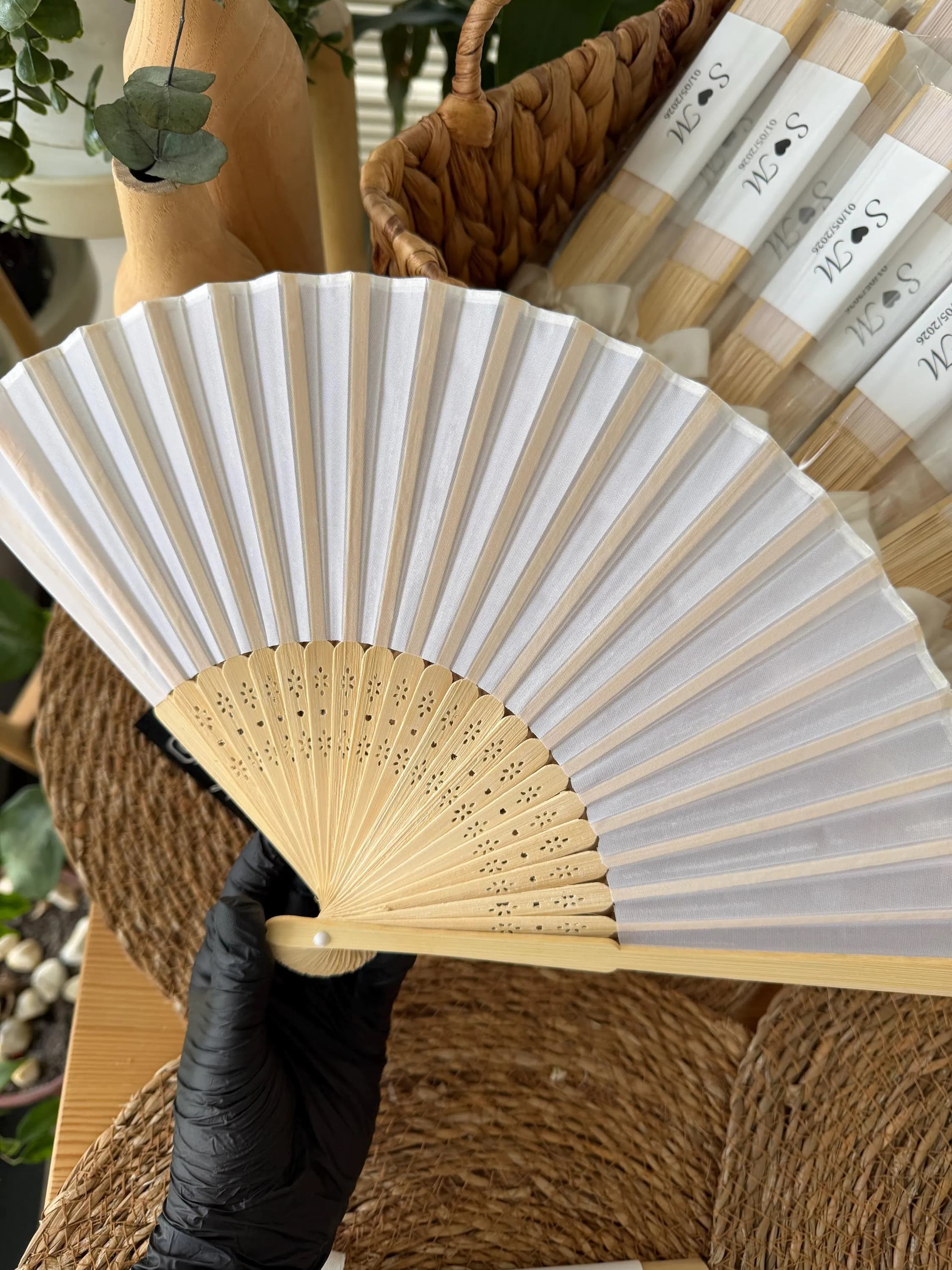 Wedding Fan Favors, Personalized Hand Fans - image 3