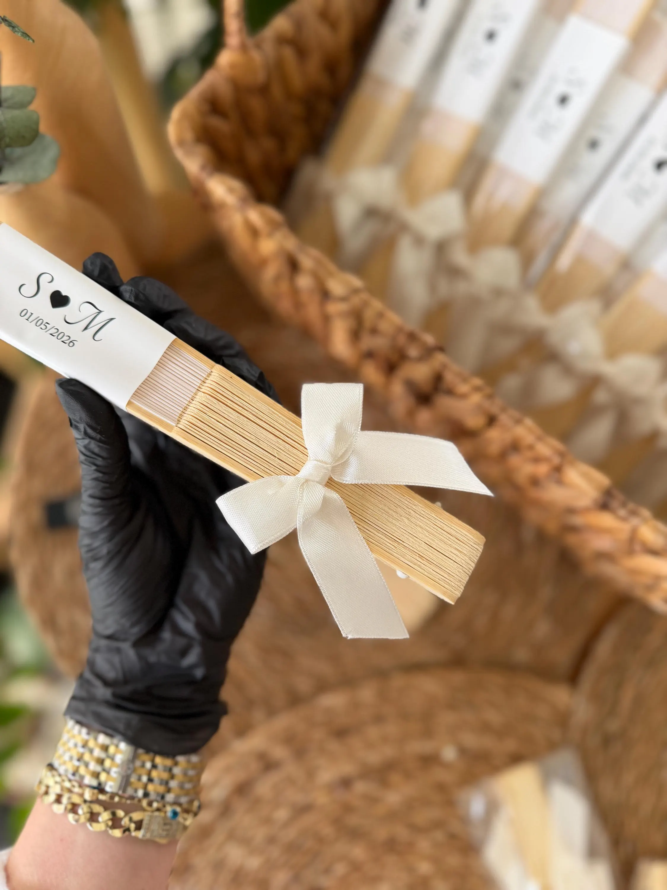 Wedding Fan Favors, Personalized Hand Fans - image 5