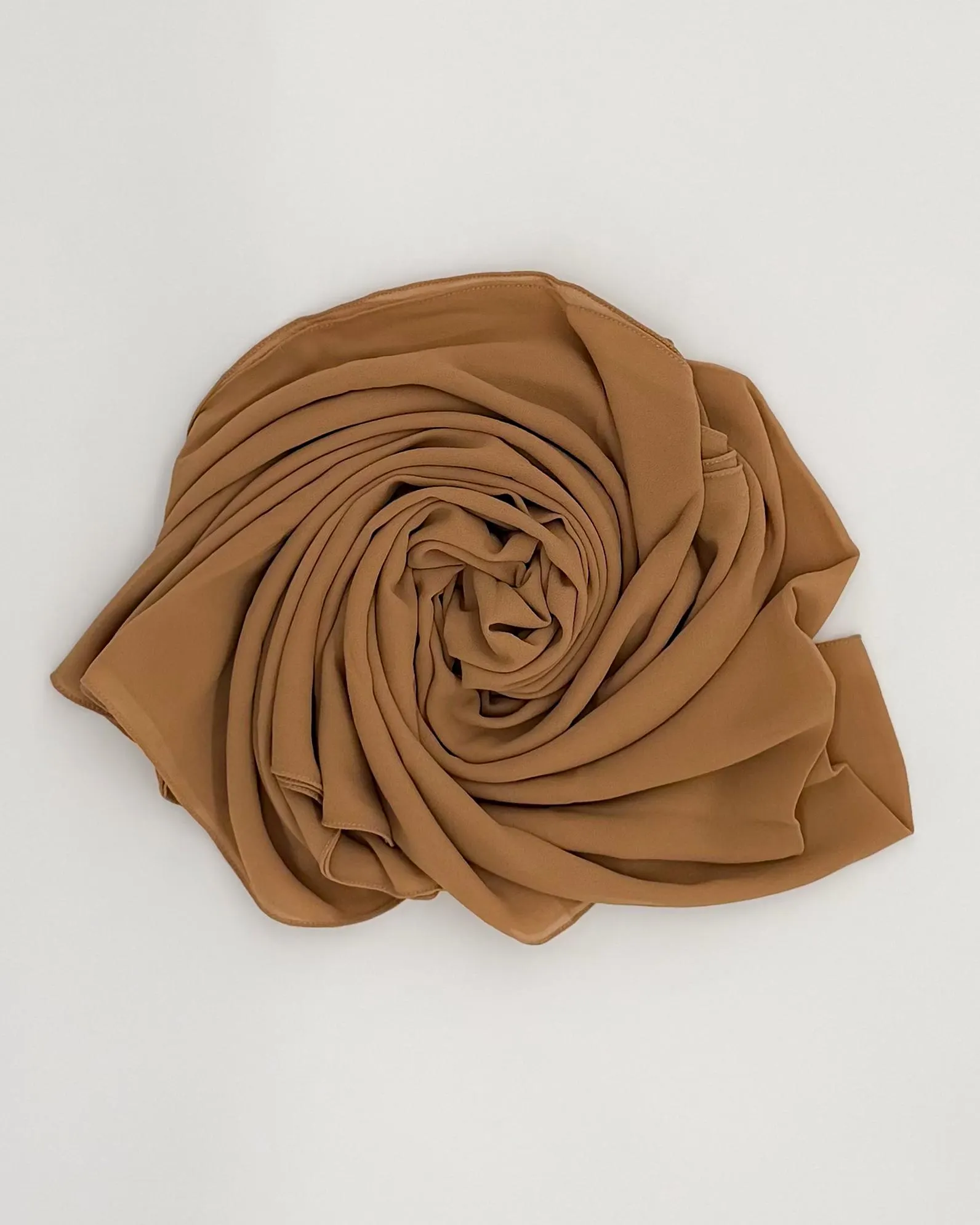 Caramel Brown Pashmina Basic Hijab | Soft, Lightweight & Everyday Essential - image 3