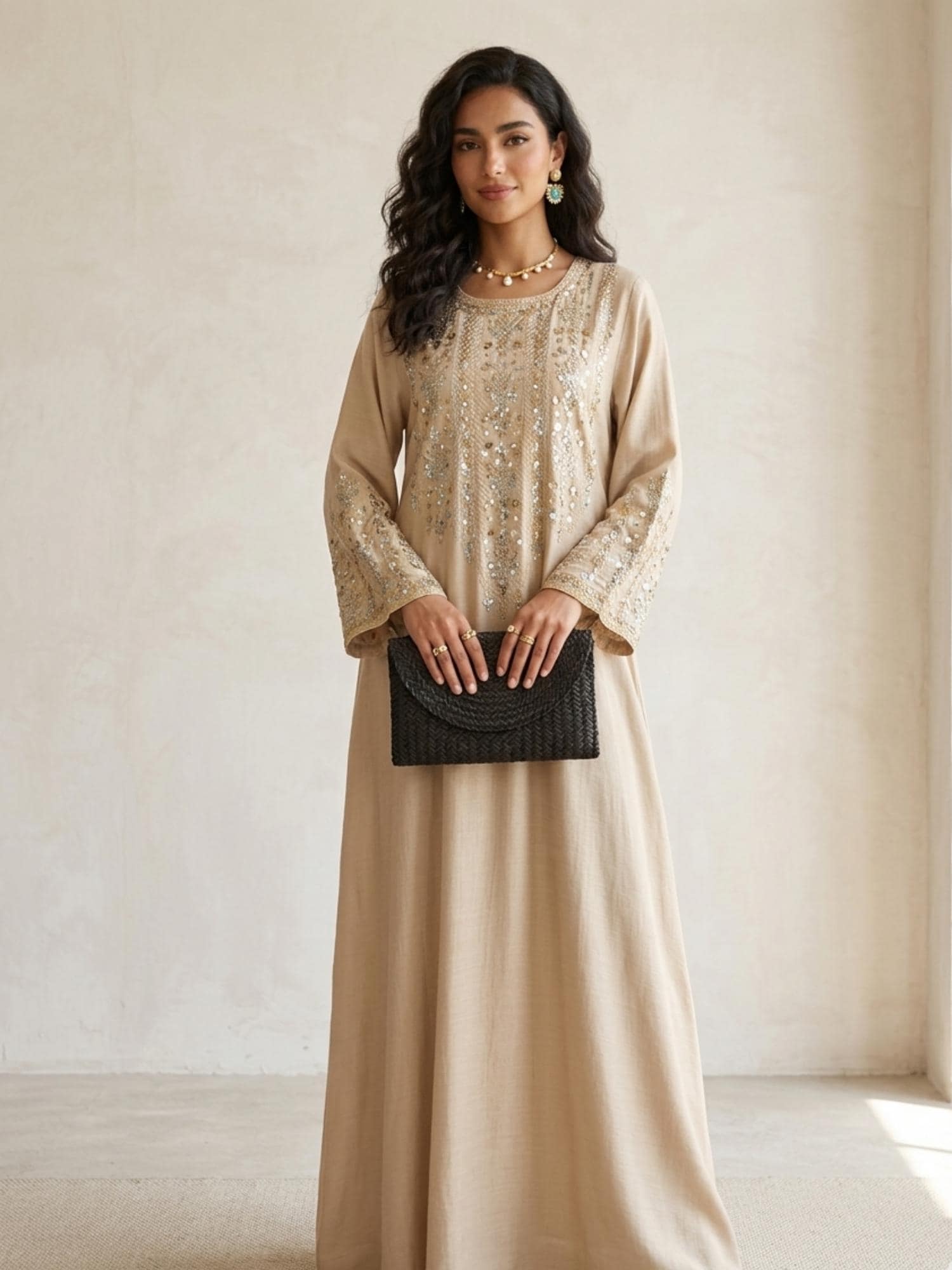 Jalabiya Dress Women Dubai Abaya Eid Ramadan Embroidery Long Modest Maxi Dress Kaftan Saudi Style Party Gown 2026 - image 5