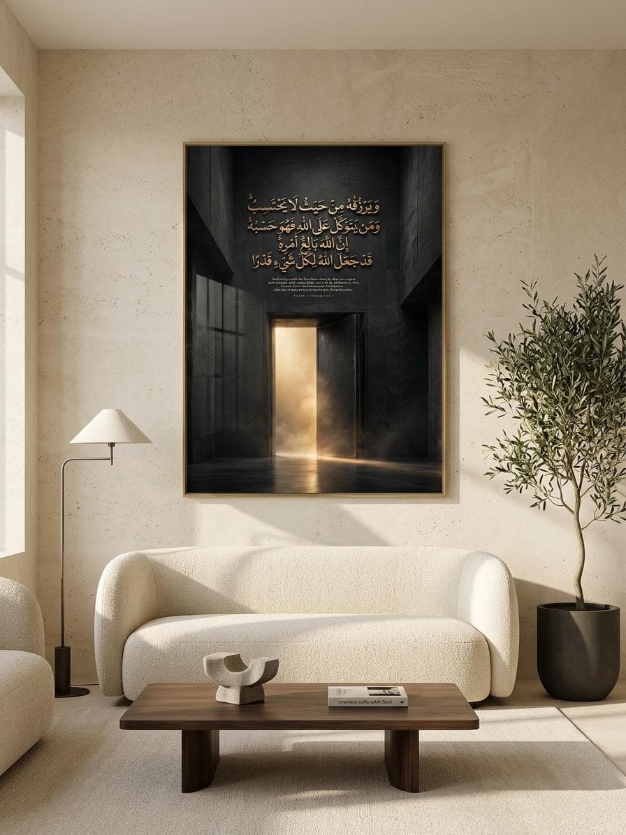 Islamic Wall Art, Tawakkul Quran Verse Poster, Trust Allah Print (Digital Download) - image 2