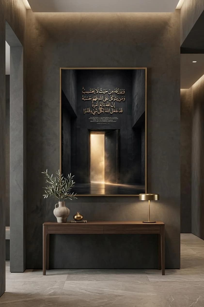 Islamic Wall Art, Tawakkul Quran Verse Poster, Trust Allah Print (Digital Download)