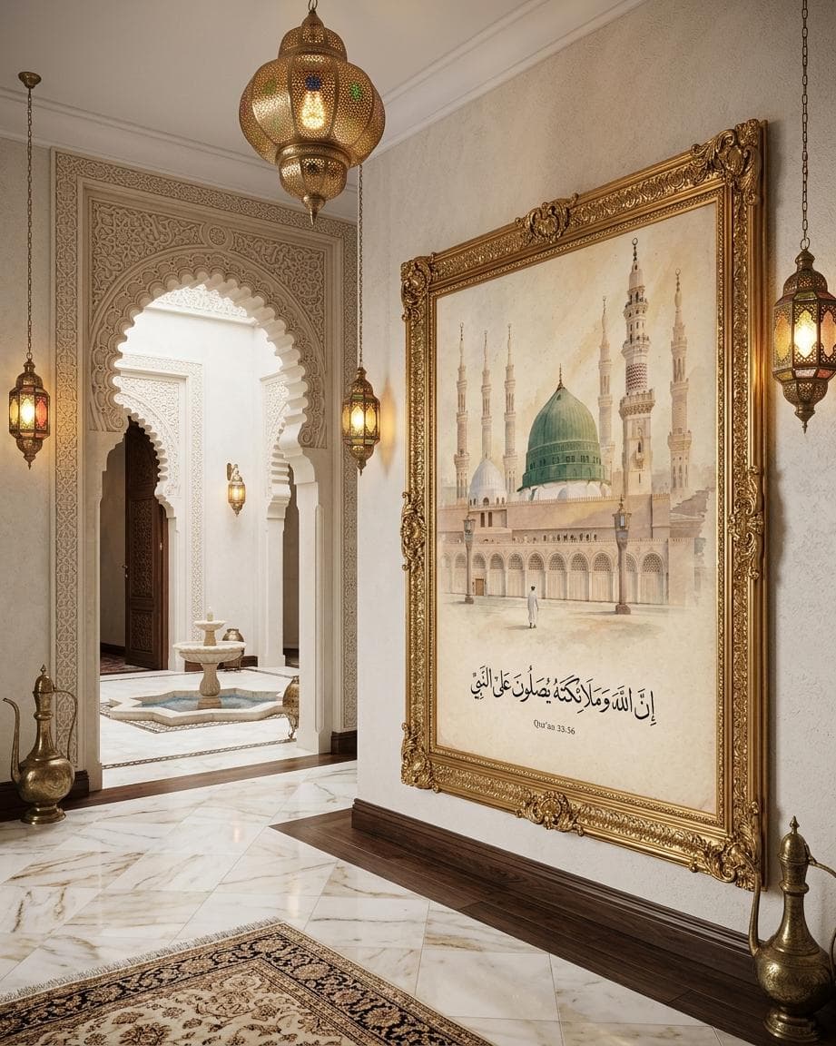 Green Dome Medina Poster | Prophet's Mosque Islamic Wall Art | Masjid an Nabawi - image 4