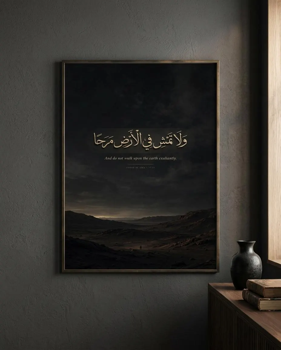 Islamic Wall Art Set, Quran Verse Prints, Arabic Calligraphy, Cinematic Home Decor (Digital Download)