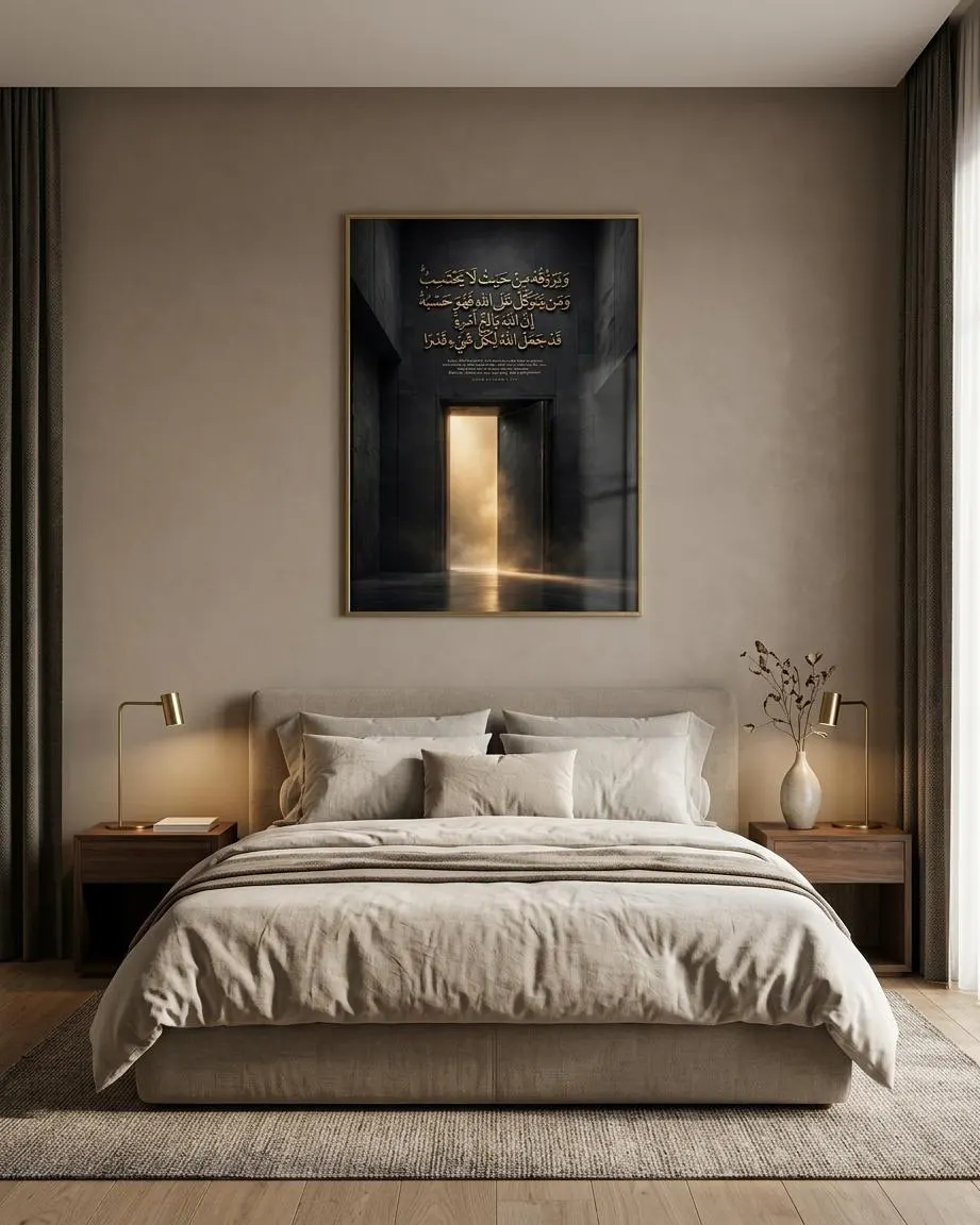 Islamic Wall Art, Tawakkul Quran Verse Poster, Trust Allah Print (Digital Download) - image 4