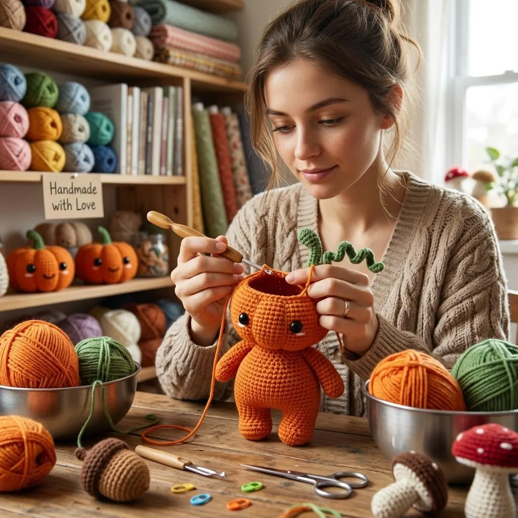 Crochet Pumpkin Pattern PDF, Pumpkin Pattern, Halloween Plush Crochet, Cute Fall Decor, Beginner Toy Pattern - image 5