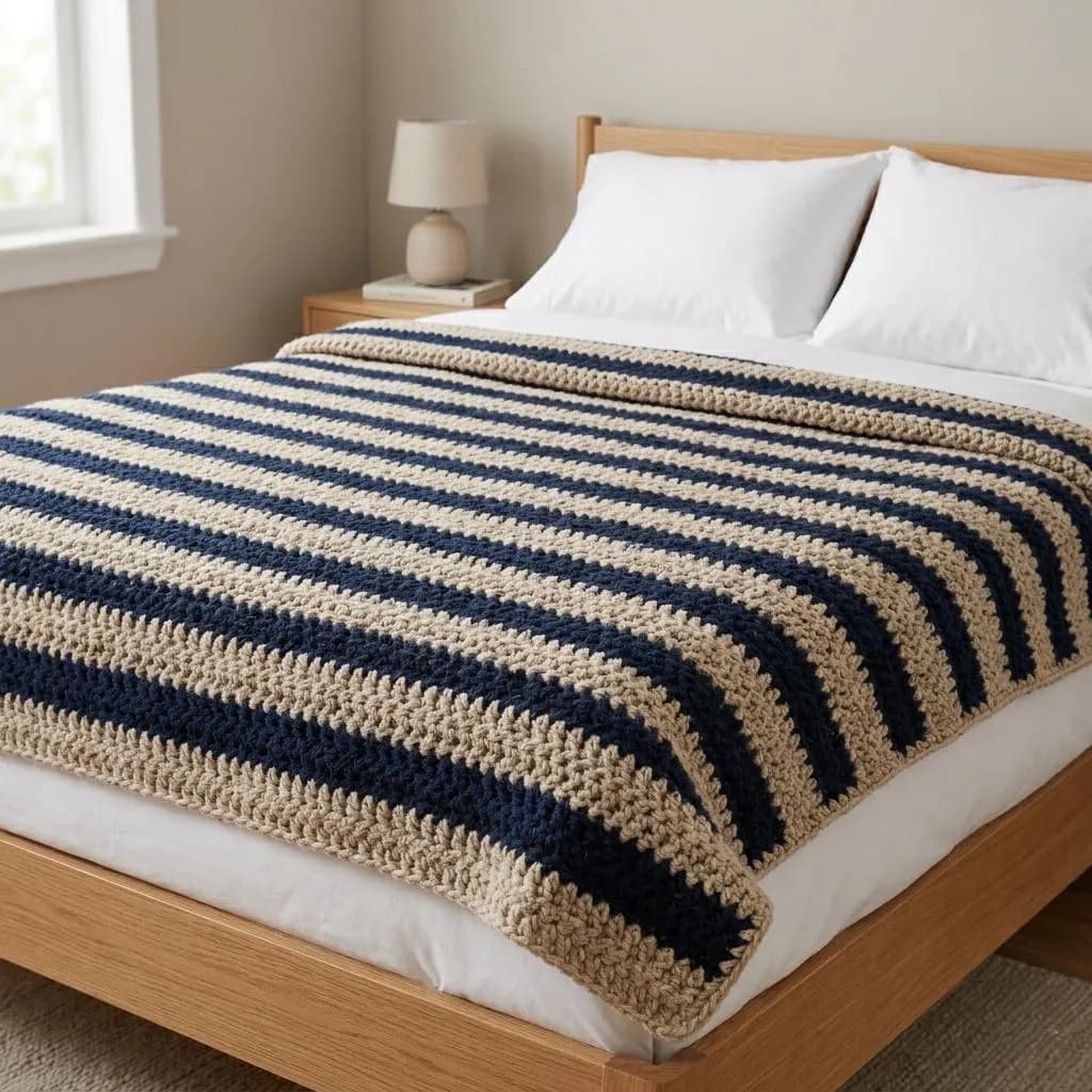 Crochet Fold over Blanket, Structured Crochet Blanket Pattern, Rectangular Chunky Blanket Pattern, Easy Beginner Bulky Yarn Throw - image 4
