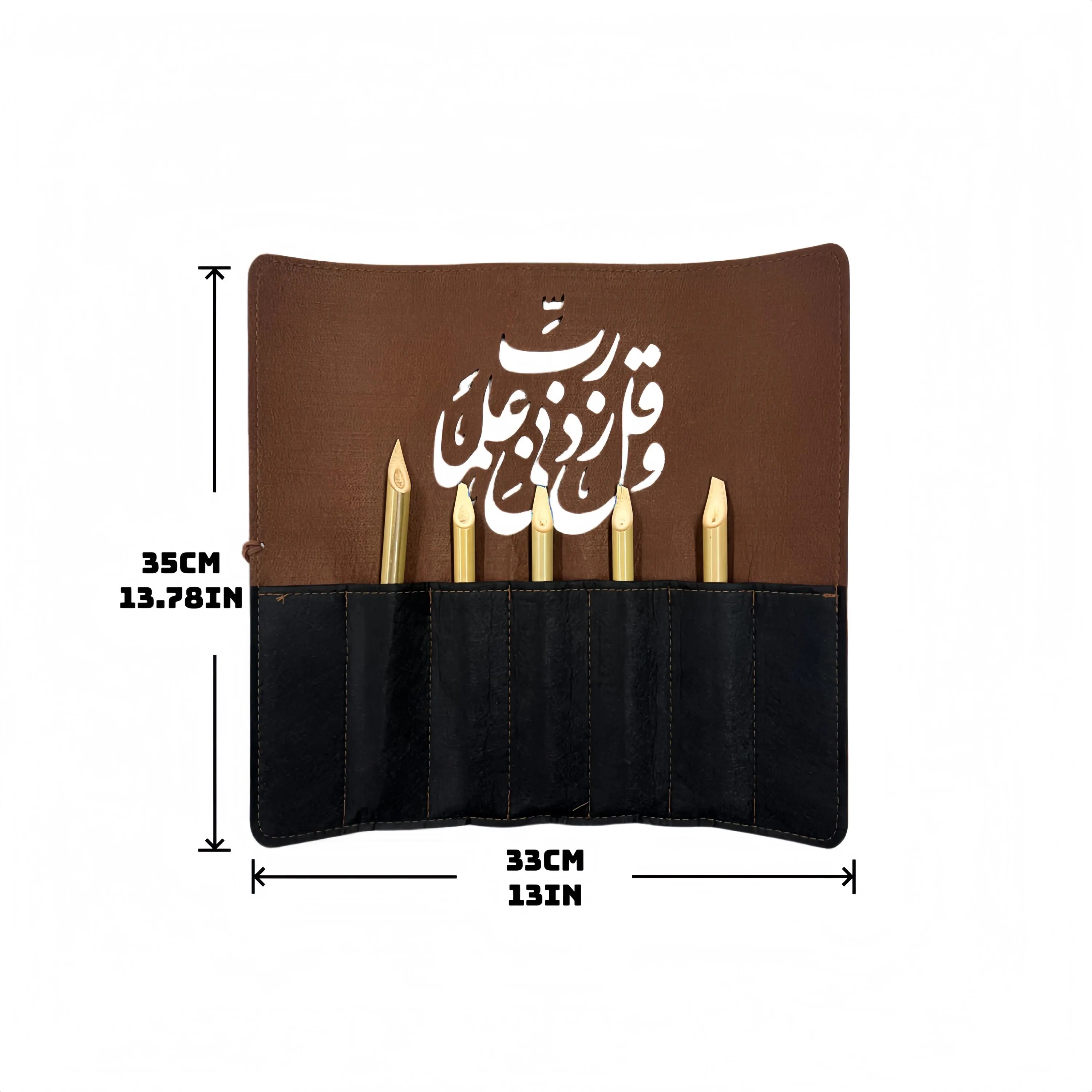 5PCS Bamboo Calligraphy Qalam Pens: Islamic Thuluth Script Writing Set - image 4