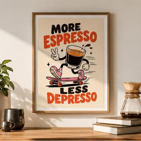 Coffee posters, Coffee machine, espresso, depresso - image 2