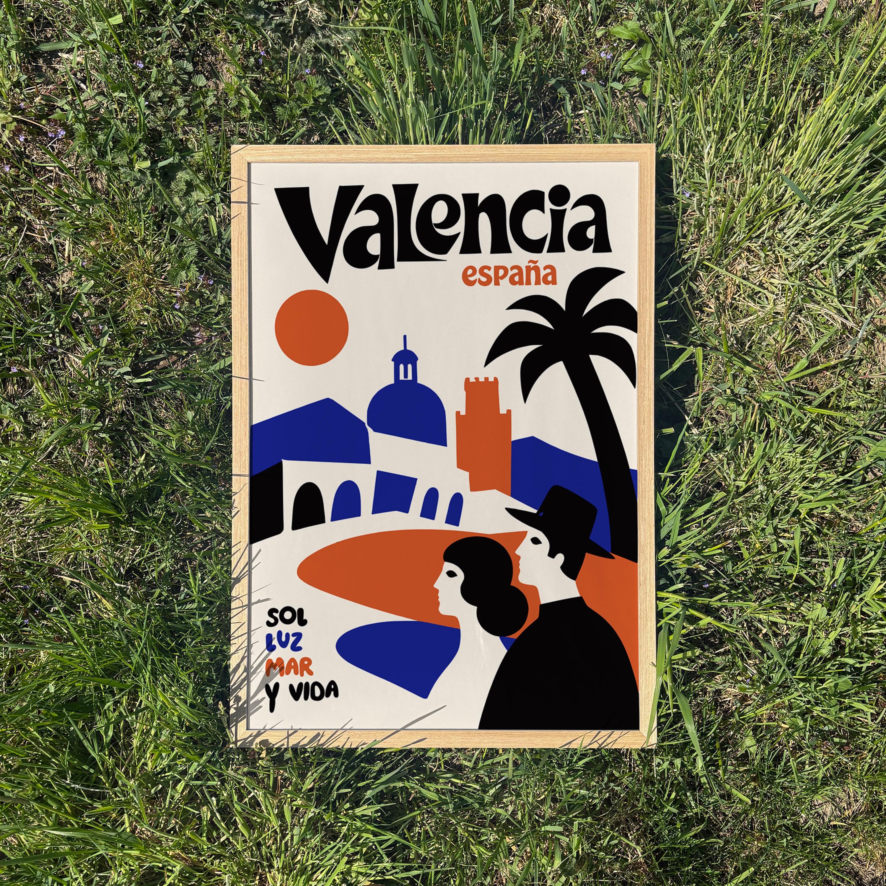Artsy Valencia, Spain - Framed / Unframed Giclée Fine Art Print - Mediterranean Decor - image 4