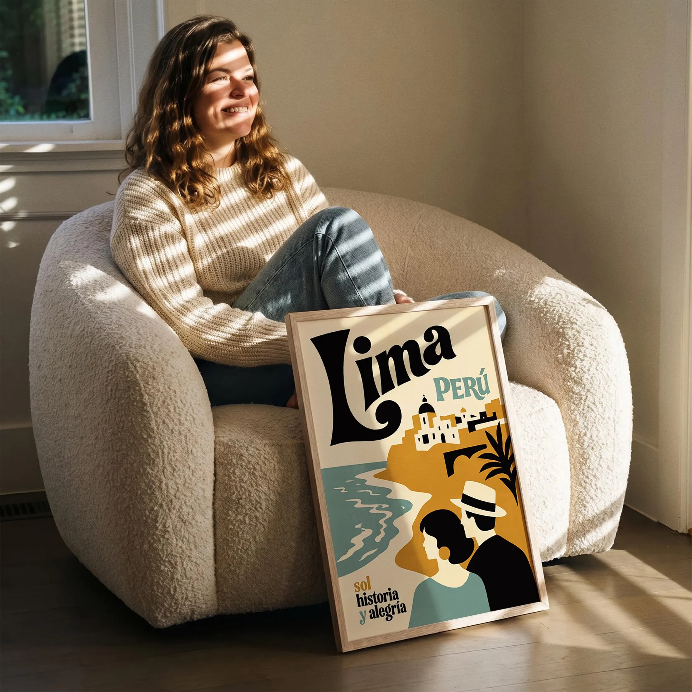 Lima Peru Poster - Framed / Unframed Giclée Fine Art Print - Coastal Travel Wall Decor - image 4