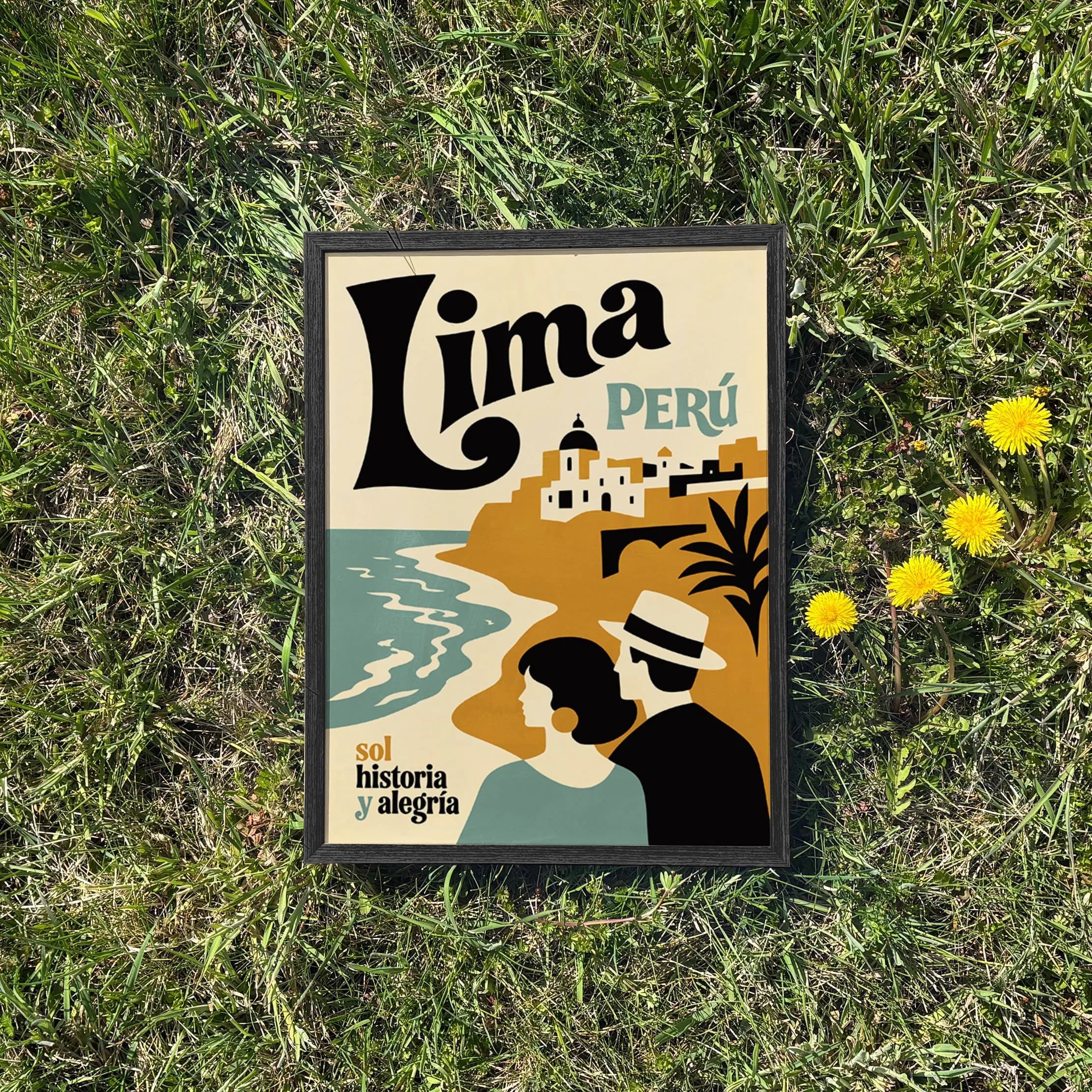 Lima Peru Poster - Framed / Unframed Giclée Fine Art Print - Coastal Travel Wall Decor - image 3