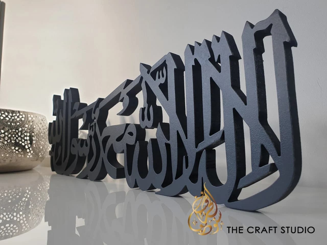 3D Kalimah Islamic Art Decor: Islamic Calligraphy Handcrafted Muslim Gift - image 5