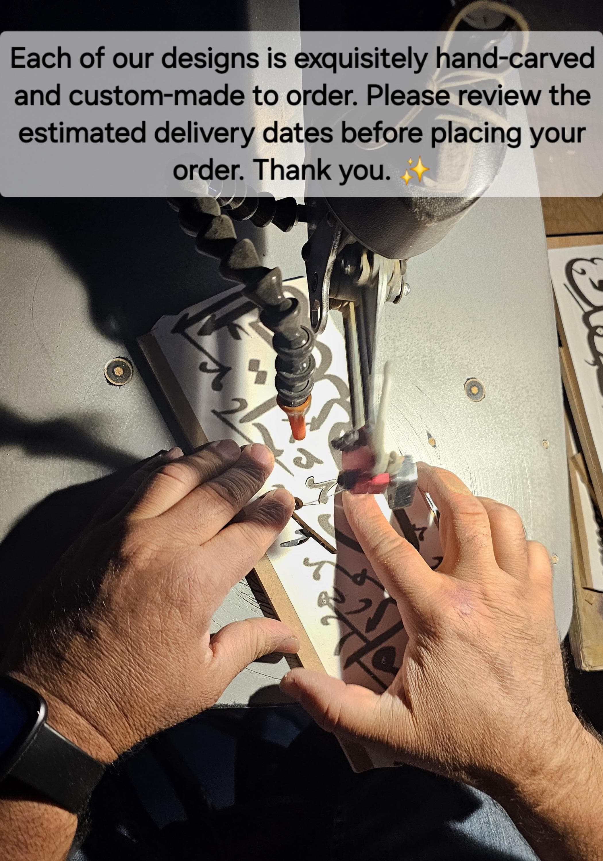 Artisan working to make art
