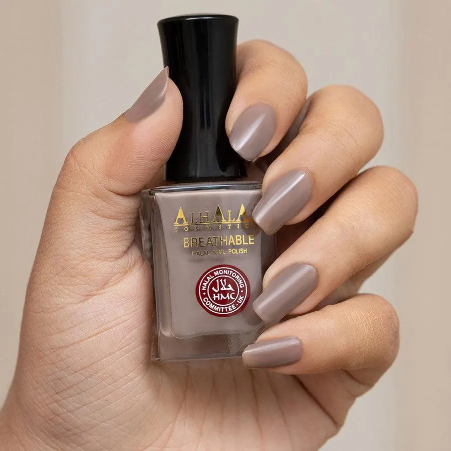 Halal Breathable Gel Nail Polish | Red & White Vegan Cruelty-Free Enamel - image 3