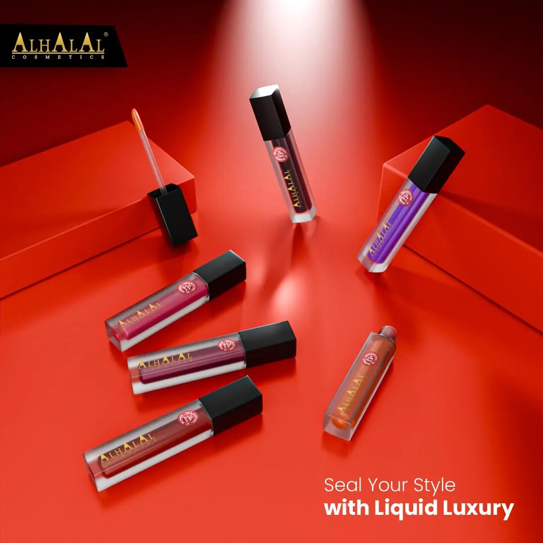 Halal Matte Liquid Lipstick – Long Lasting Vegan Lip Color (Shade AL58 MAHNOOR) - image 5