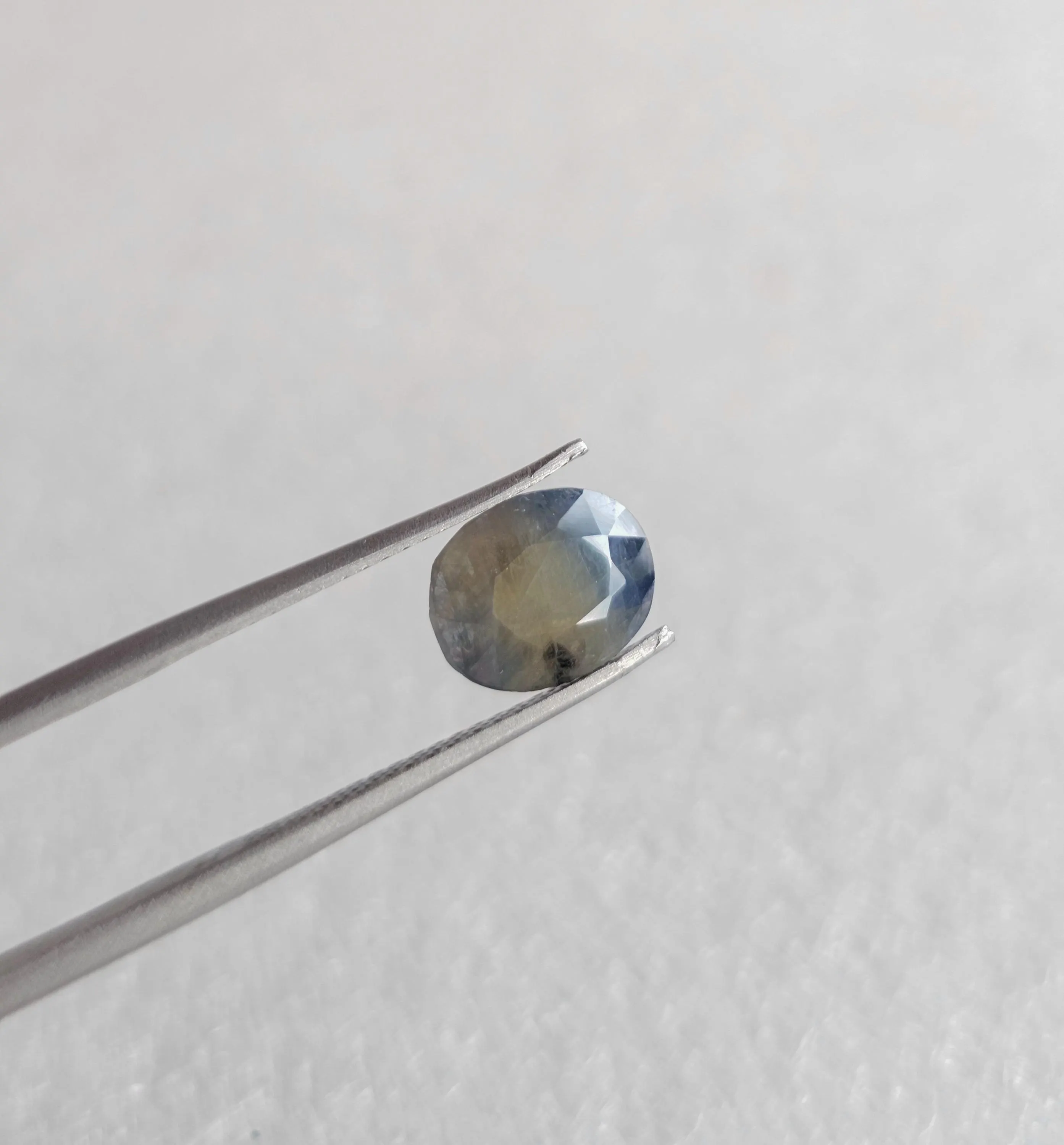Natural Australian Bio Color Sapphire Gemstone, Blue Sapphire Oval Faceted Cut Stone, Greenish Blue Sapphire Oval For Jewelry Making - image 3