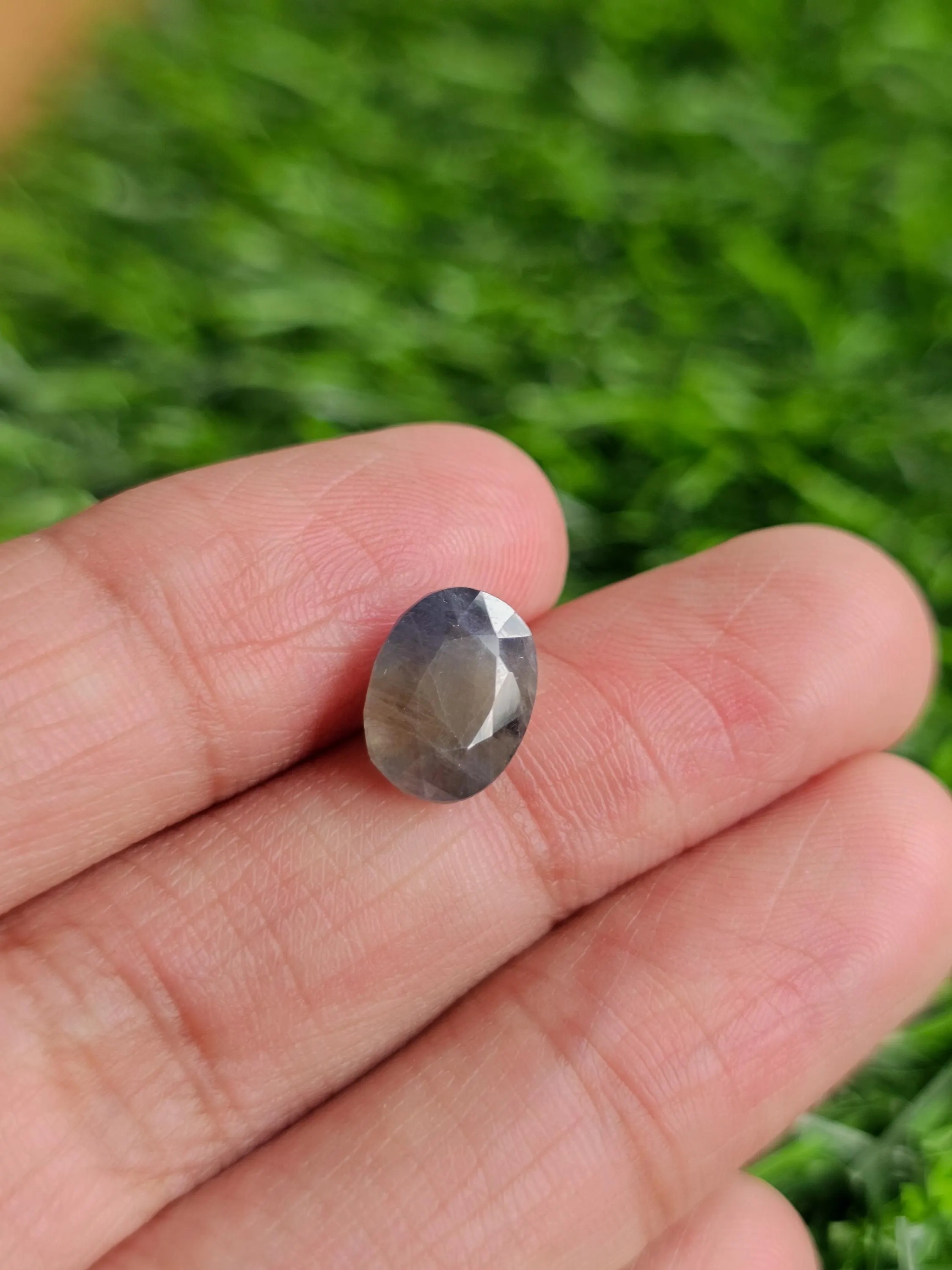 Natural Australian Bio Color Sapphire Gemstone, Blue Sapphire Oval Faceted Cut Stone, Greenish Blue Sapphire Oval For Jewelry Making - image 5