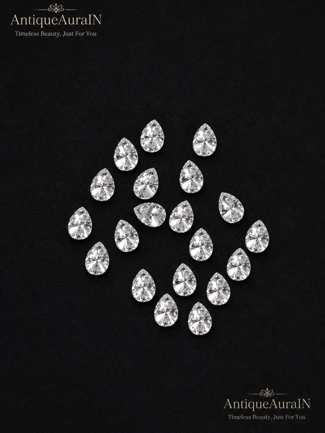 Brilliant Pear Cut Loose Moissanite, Teardrop Shape Lab Grown Diamond Alternative, Wholesale Loose Gemstones for Rings, Pendants - image 4
