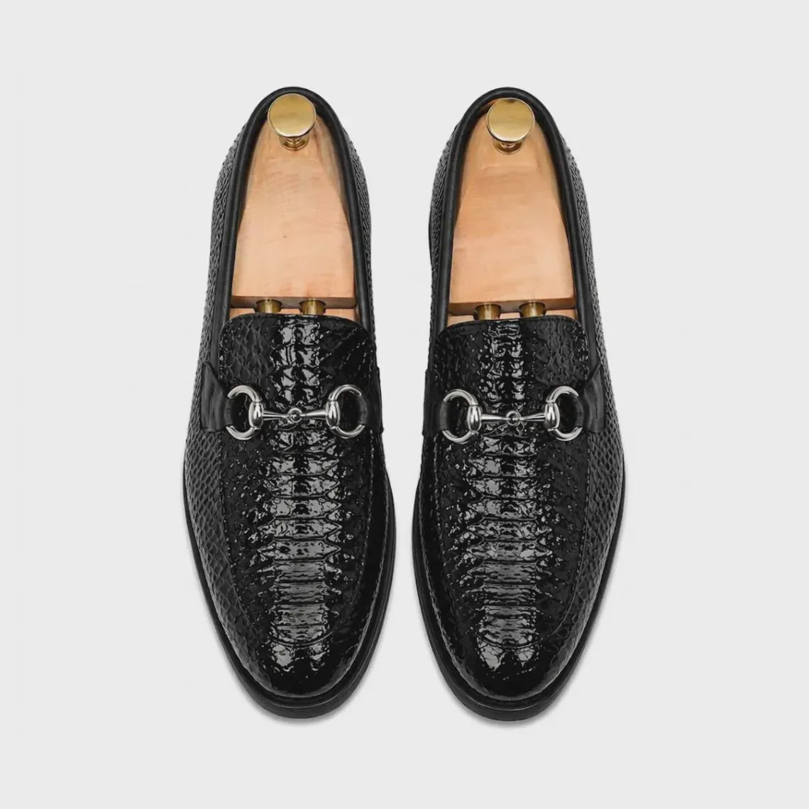Men’s Black Patent Leather Loafers | Handmade Slip On Loafers | Quiet Luxury Style
