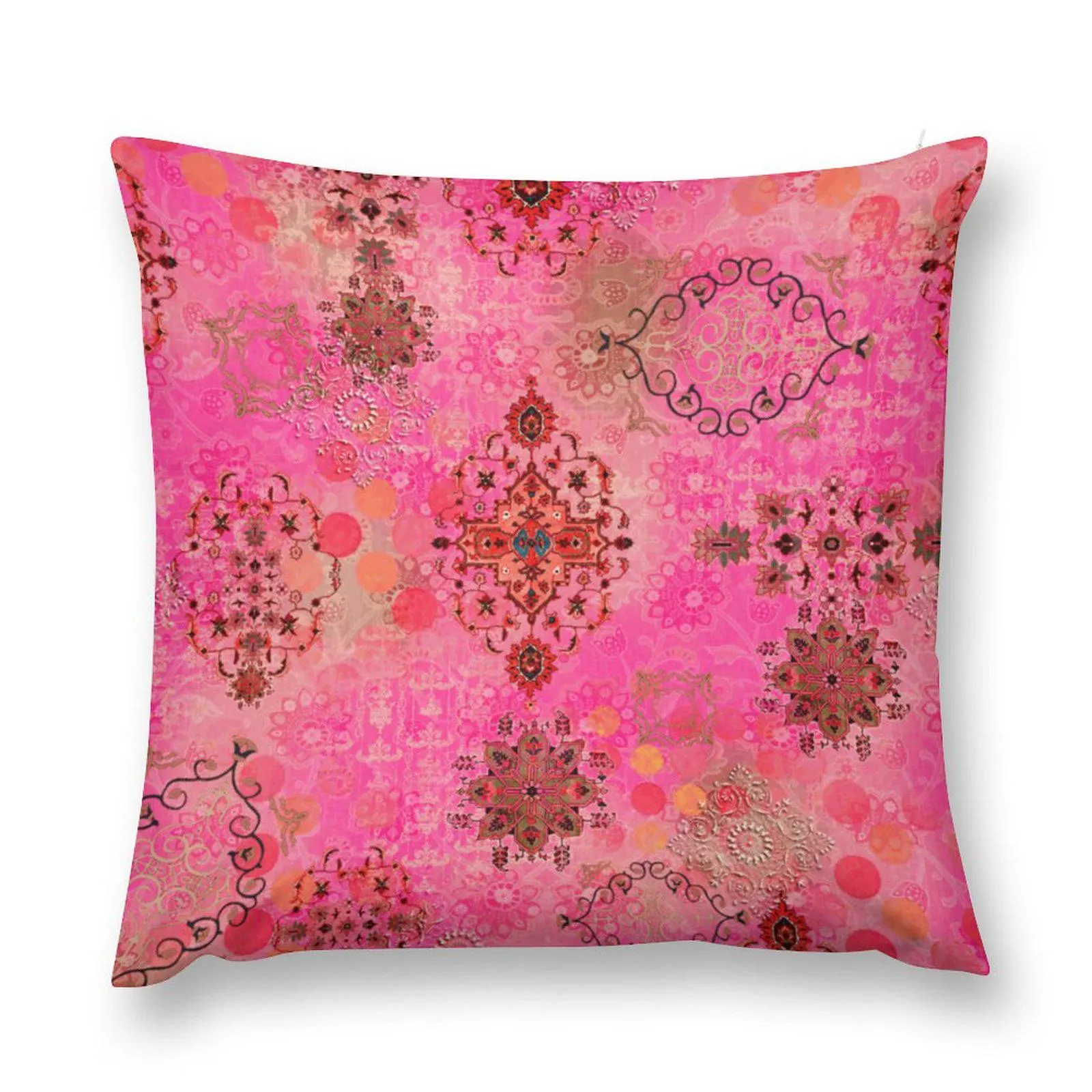 Boho Pillow Cover for your Bestie, Great Grandma Gifts or Godparent Gift, Homeowner Gift or 75th Birthday, Turkish Indian Style Pillow Decor - image 3