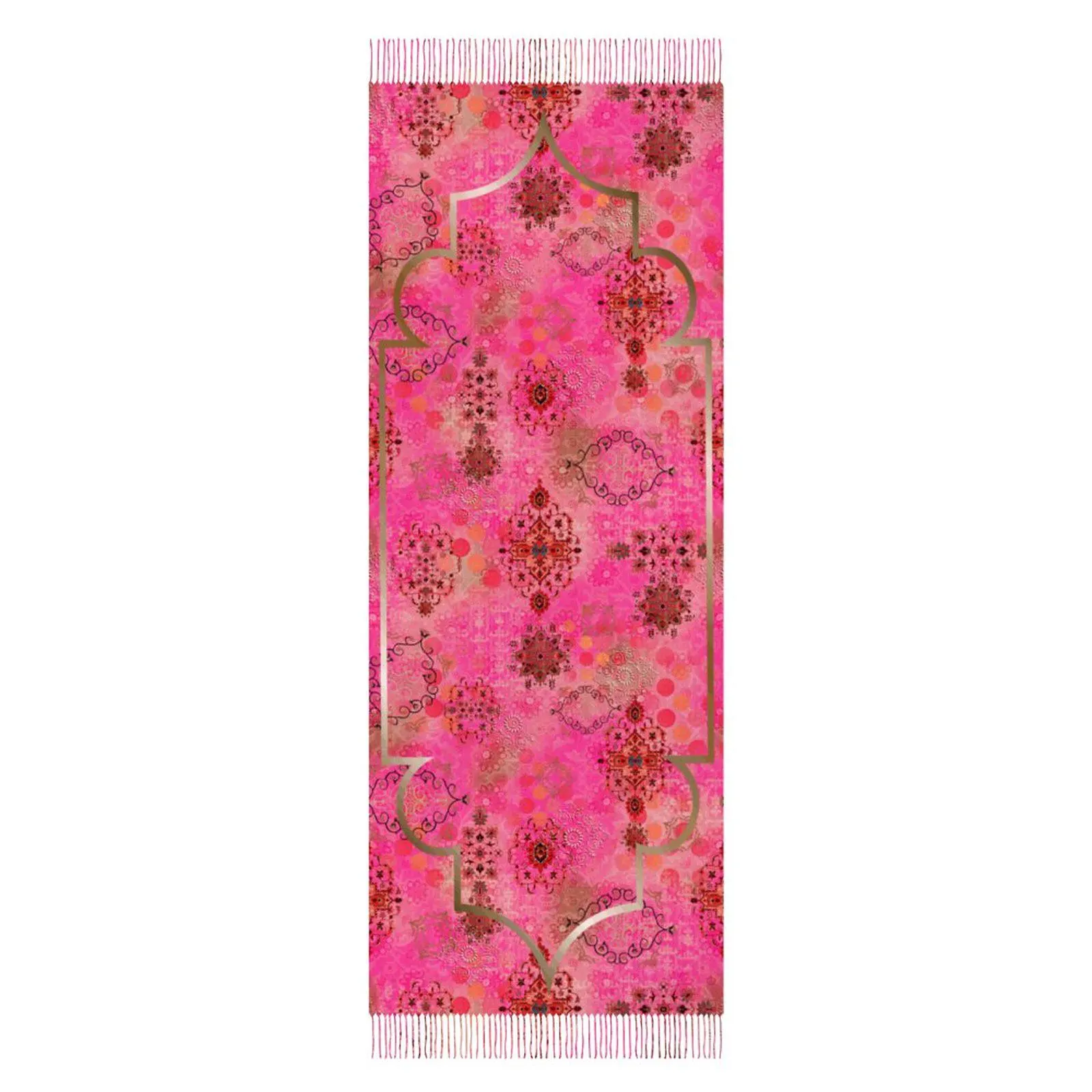 Great Grandma Gift 65th Birthday Pink Pashmina Shawl Cruise Accessories Scarf for Mom Fringe Shawl Sister in Law Gift for Daughter in Law - image 3