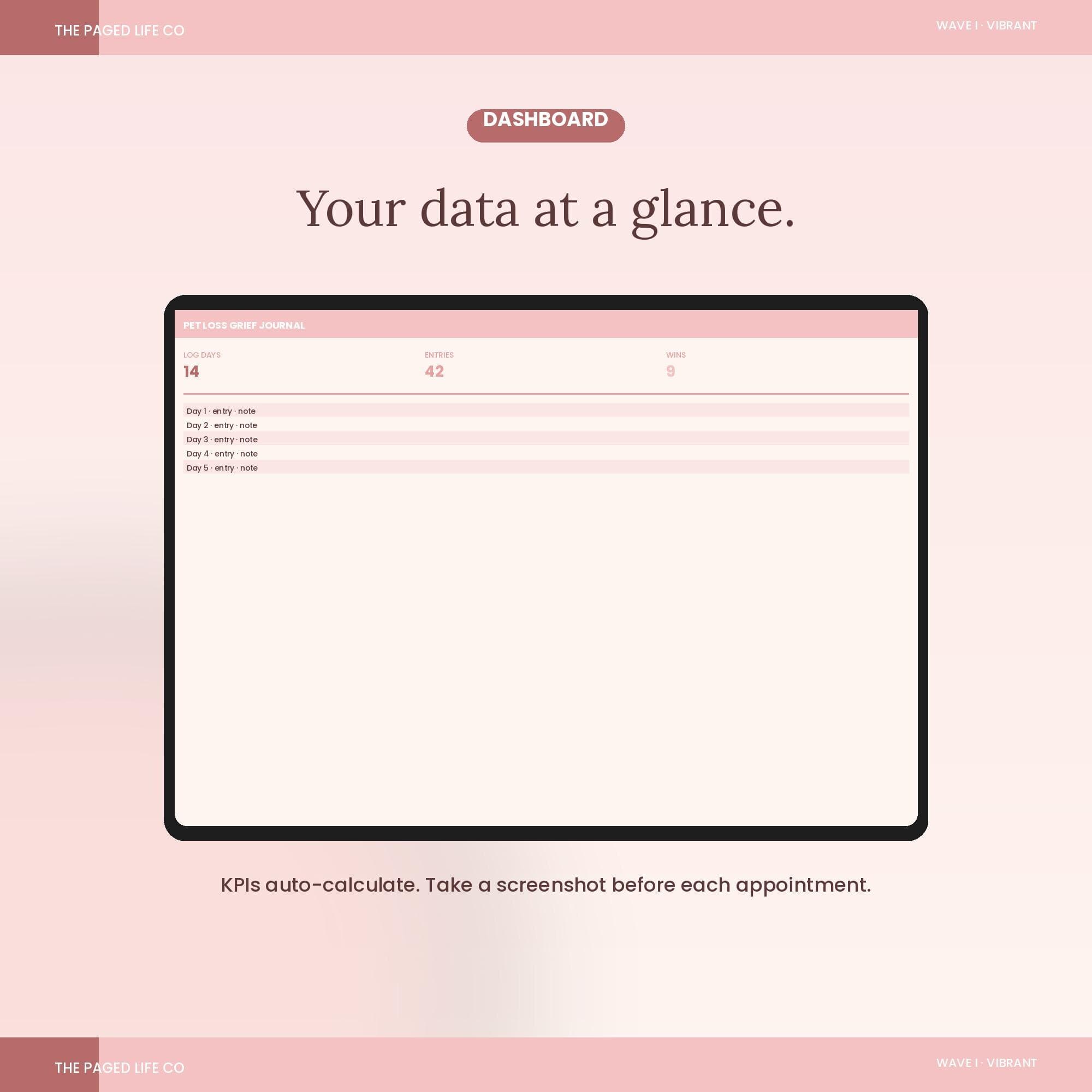 Pet Loss Grief Journal Spreadsheet | Memories Daily Check-In Rituals | 5 Aesthetic Themes | Instant Digital Download - image 3
