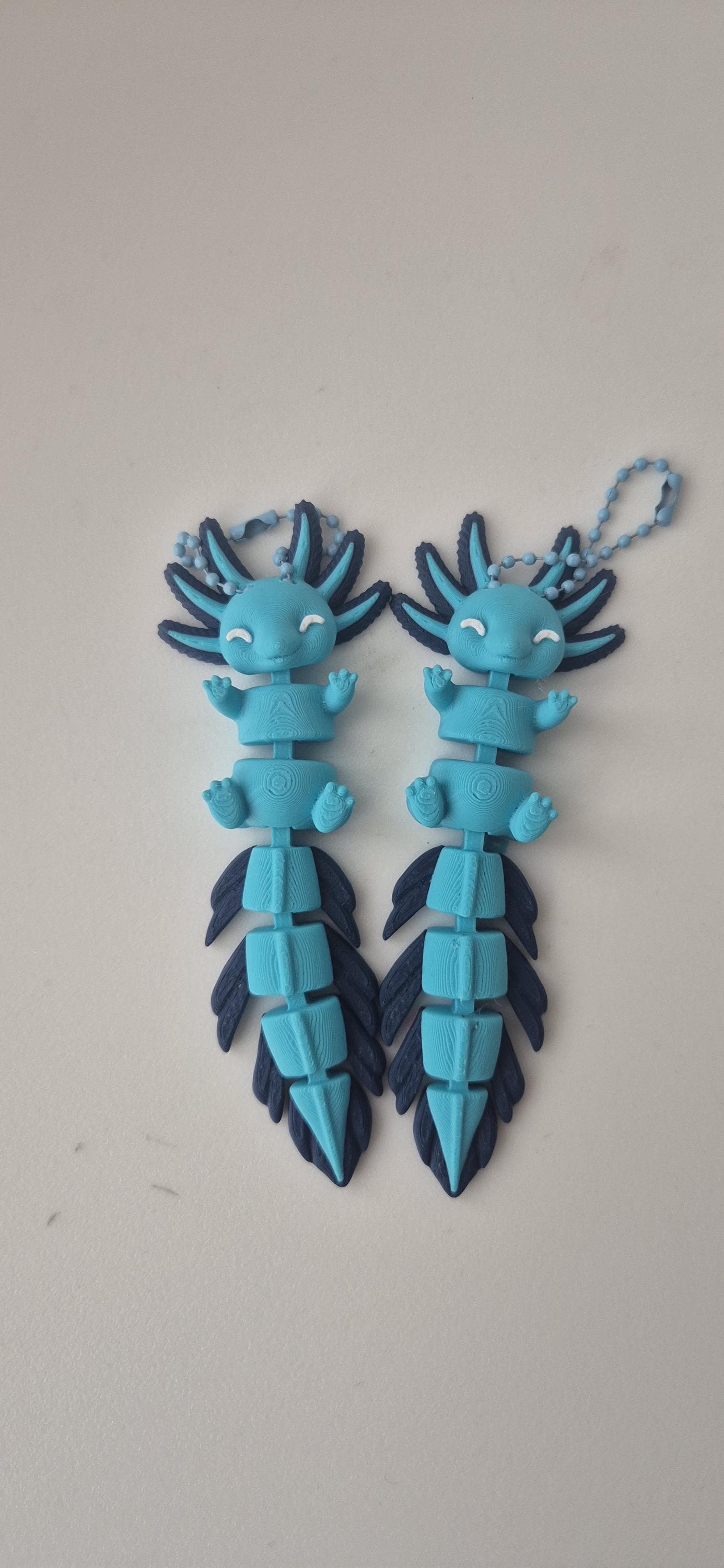 Porte-clés axolt Flexible Articulé 3D Imprimé - Fidget Kawaii 12 cm - image 5