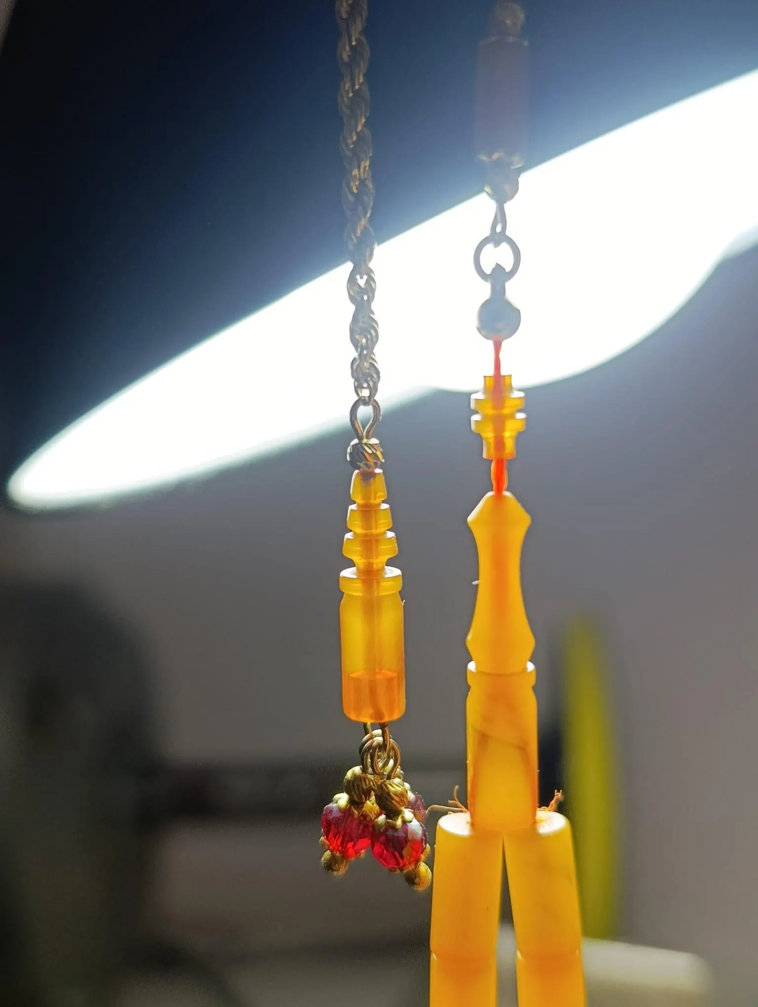 Authentic Ottoman Faturan Tasbih, 9g Sıkma Bakelite Rosary with Gold Tassel, Master Bahadir Kilic Misbaha, Cylinder Cut Worry Beads - image 3