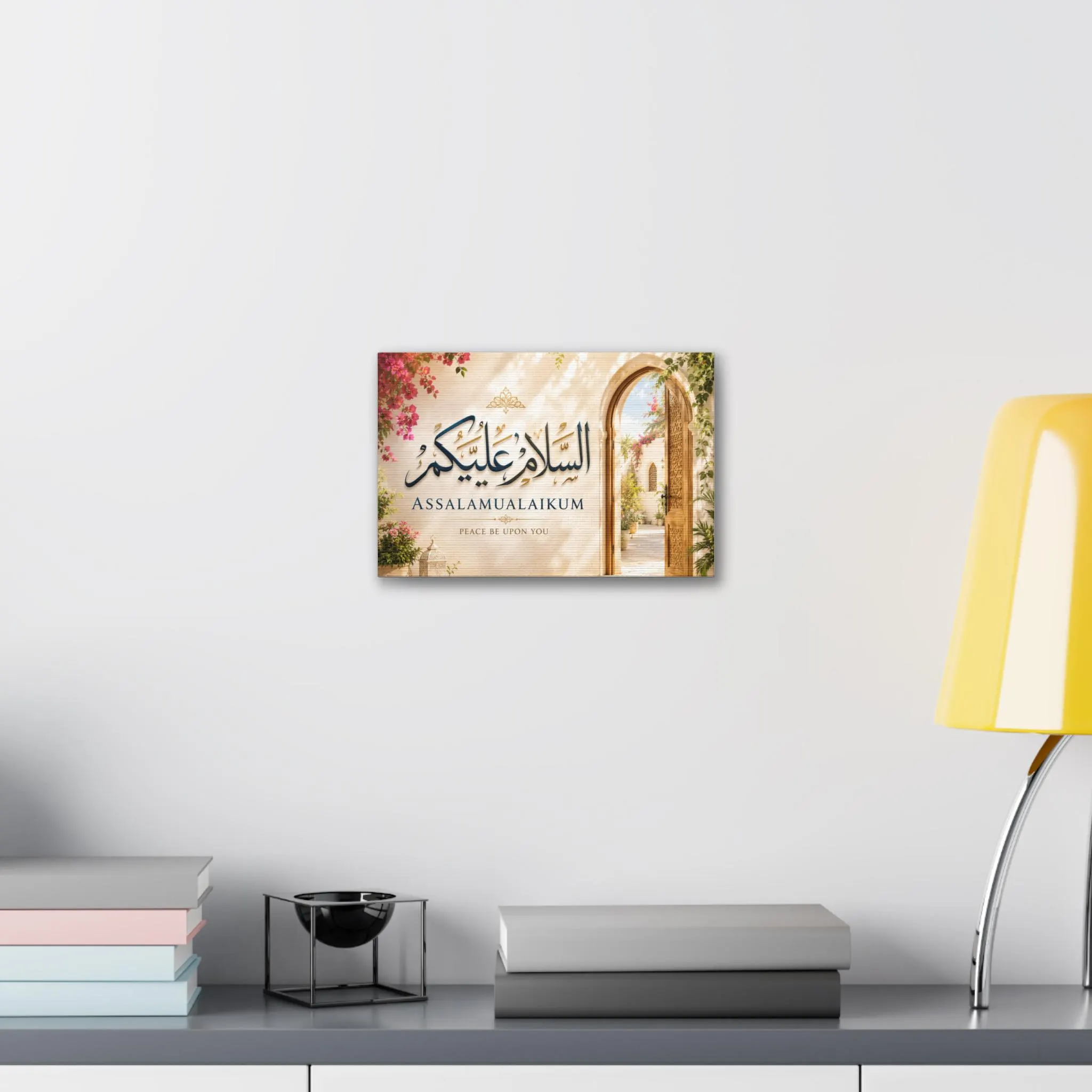Assalamualaikum Arabic Calligraphy Canvas Stretched | Islamic Wall Art - image 4