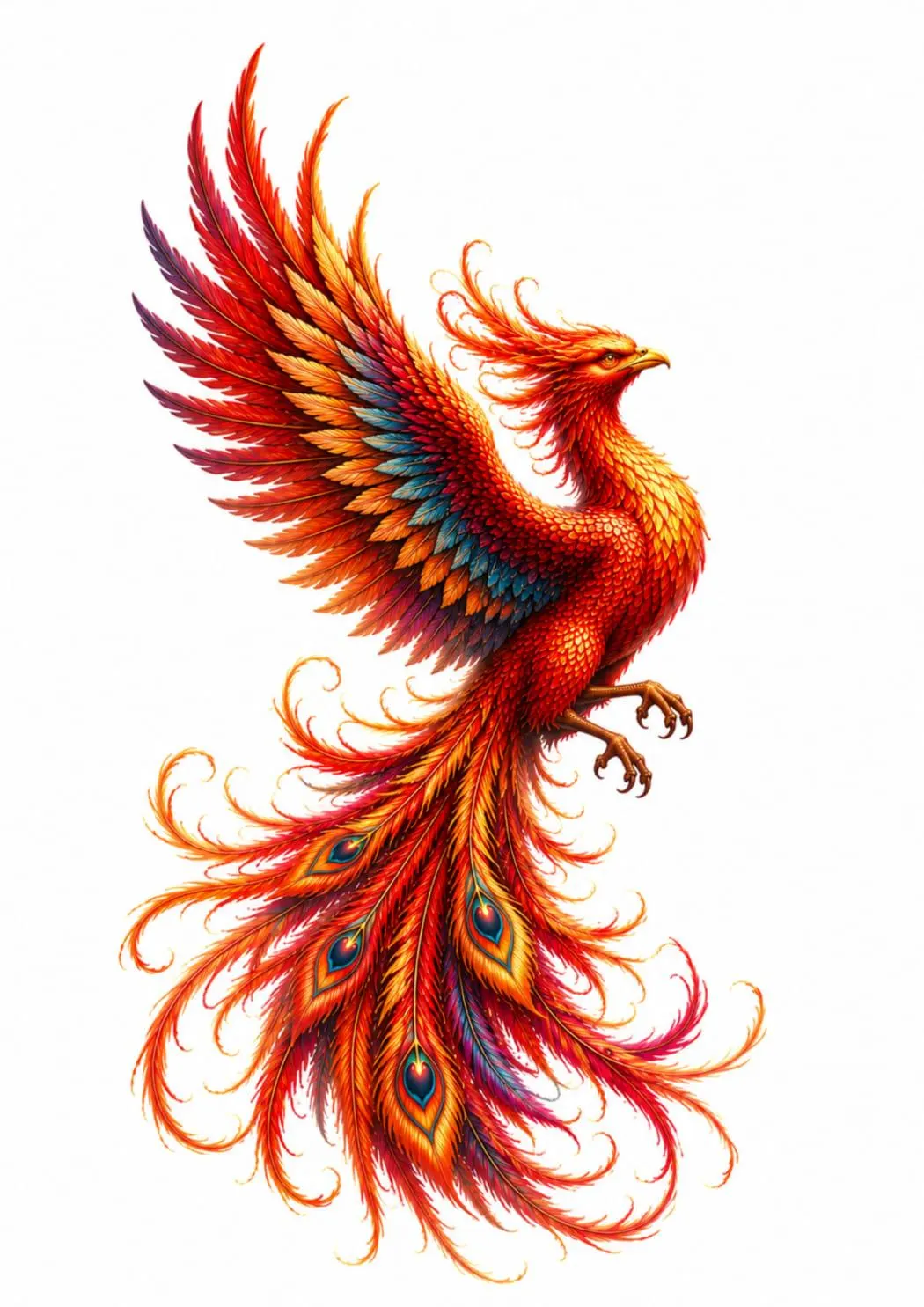 15 Phoenix Clipart PNG, Emerald Phoenix, Fantasy Bird Graphics, Mythical Firebird, Transparent Background, Digital Download - image 4