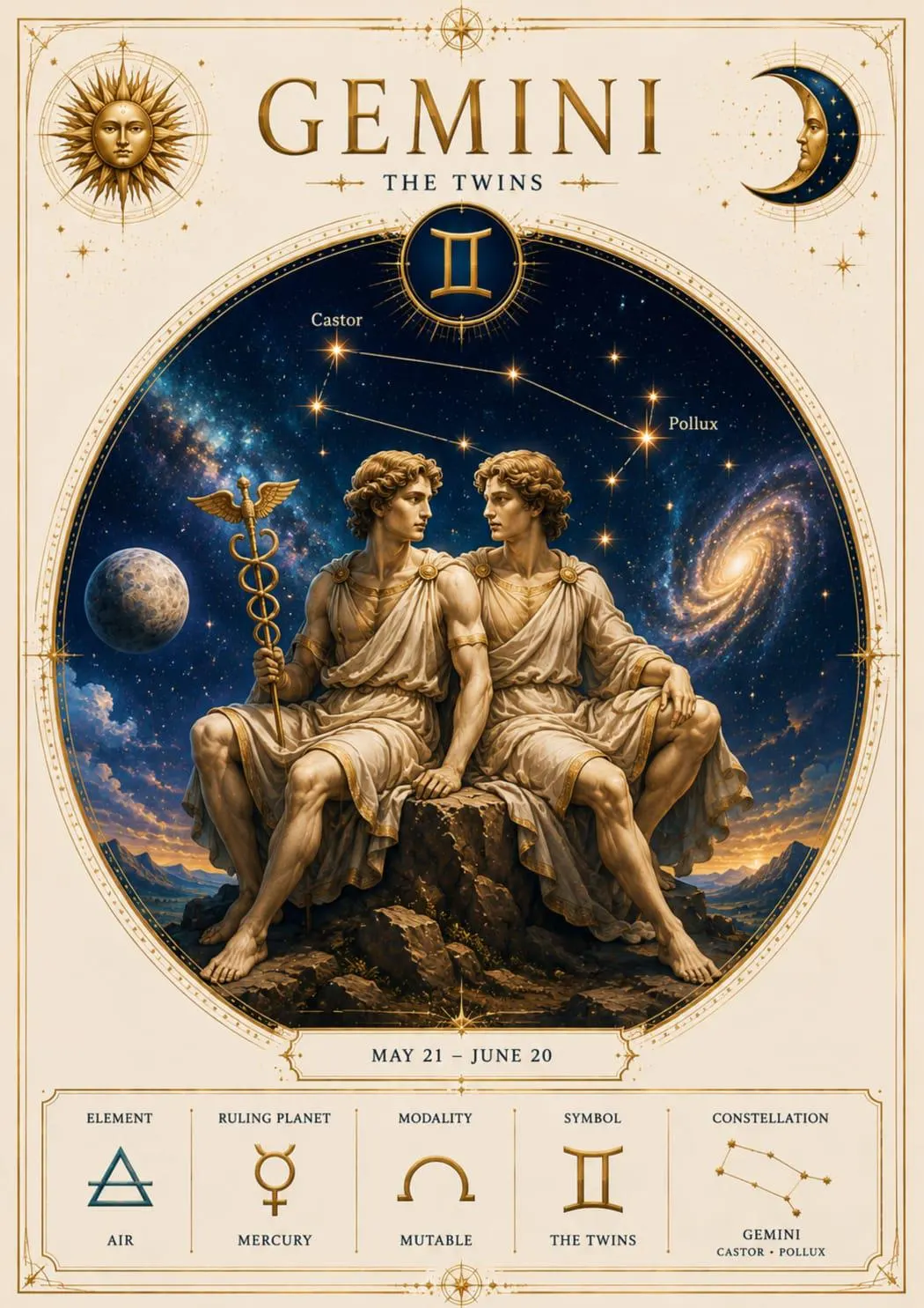 Zodiac Collection 13 Poster Set | Astrology Wall Art, Zodiac Signs & Celestial Zodiac Wheel | Printable Digital Download - image 4