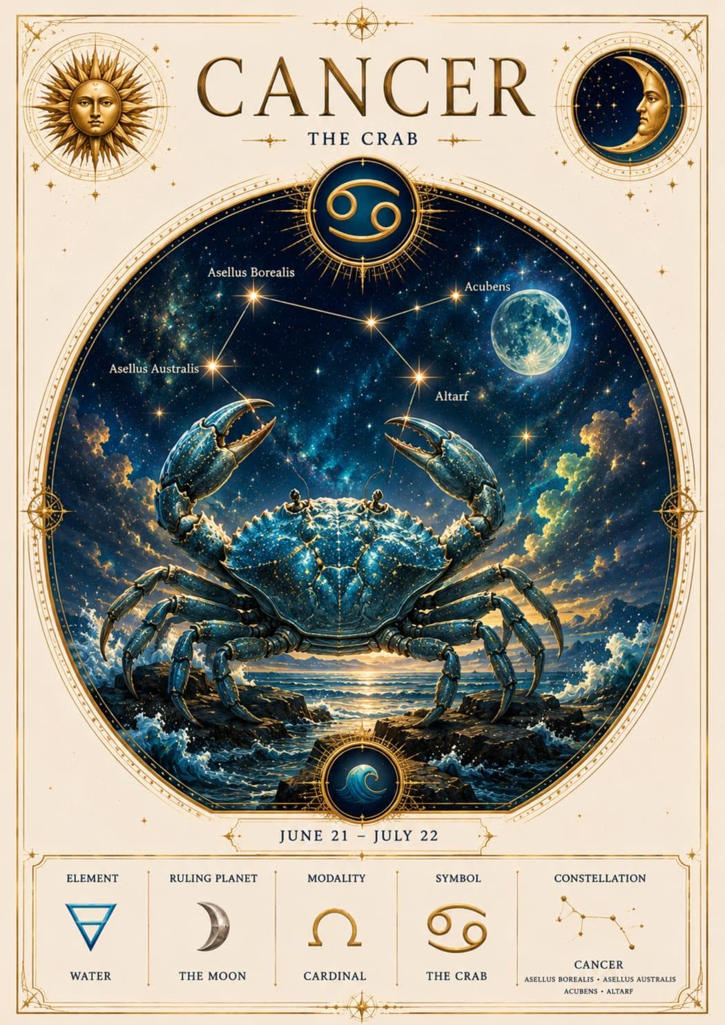 Zodiac Collection 13 Poster Set | Astrology Wall Art, Zodiac Signs & Celestial Zodiac Wheel | Printable Digital Download - image 5