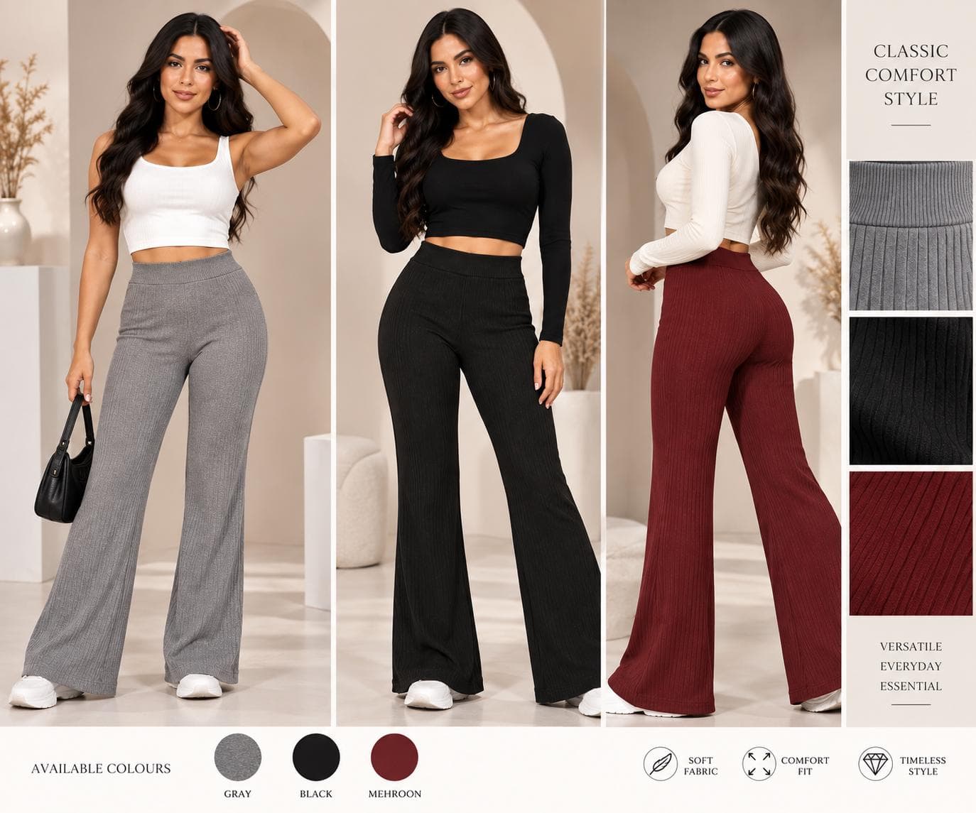 flared pants sewing pattern, flare pants PDF, high waist pants pattern, wide leg pants pattern, bell bottom pattern, womens pants pattern, trouser sewing pattern, PDF sewing pattern, printable pants pattern, elastic waist pants, knit pants pattern, beginner sewing pattern, A4 sewing pattern, A0 sewing pattern, instant download pattern, DIY trousers pattern, flare leggings pattern, high waisted trousers, wide leg trousers PDF, womens clothing pattern