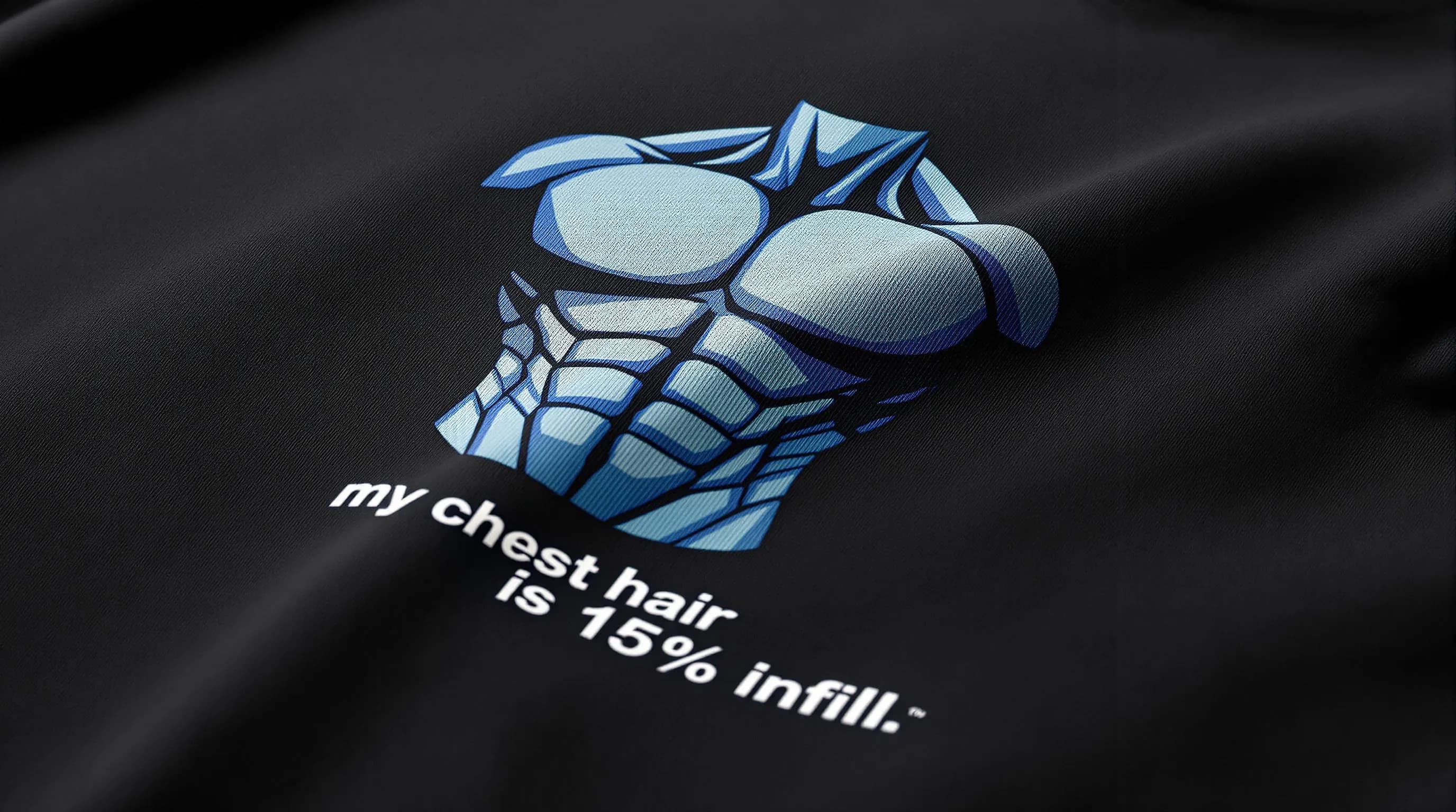 3D Printing Hairy Chest T-Shirt - My Chest Hair Is 15% Infill - Funny Engineer Gift Idea Novelty Tee - image 5