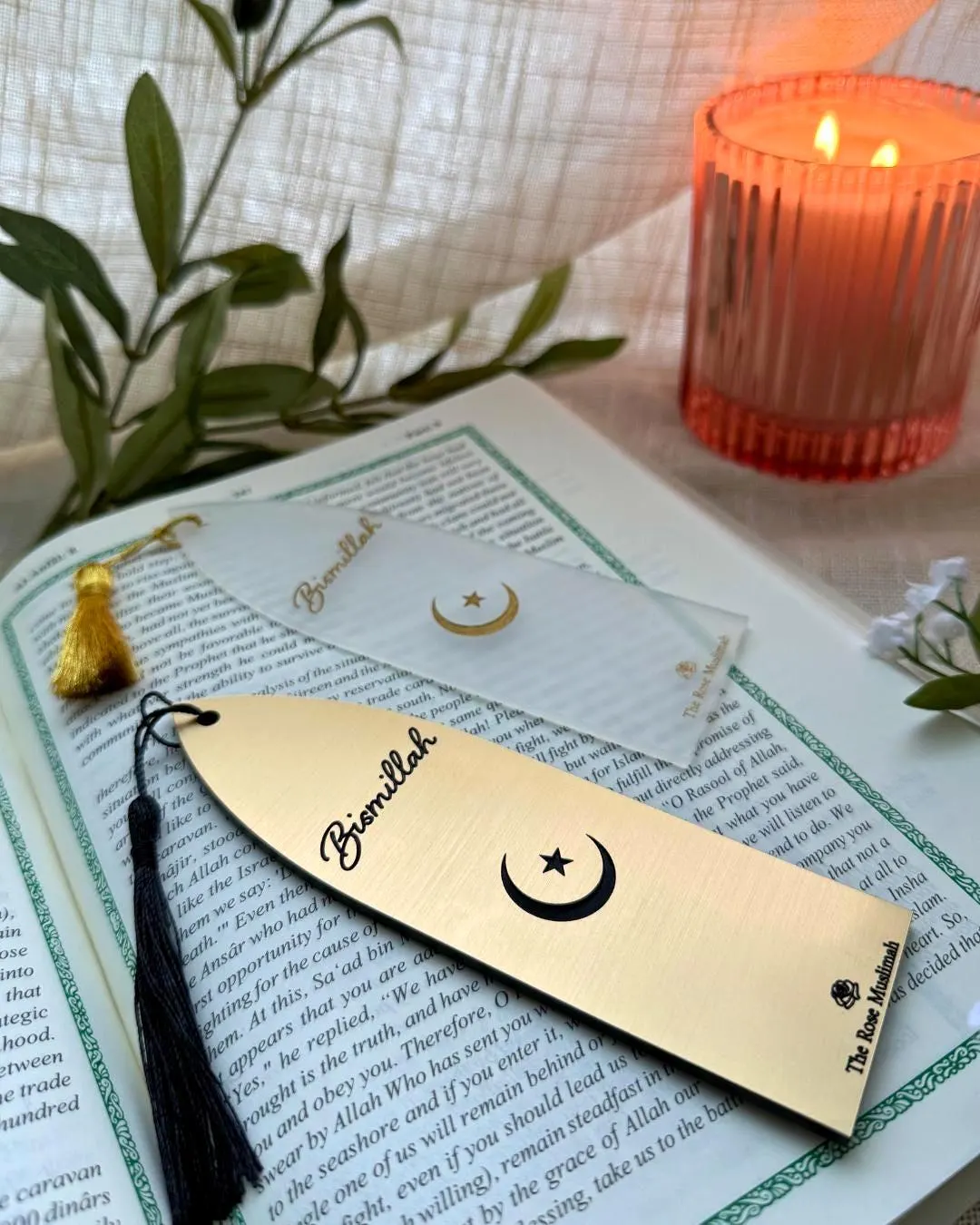 Bismillah Acrylic Bookmark | Laser Engraved Islamic Gift (6" x 2") - image 4