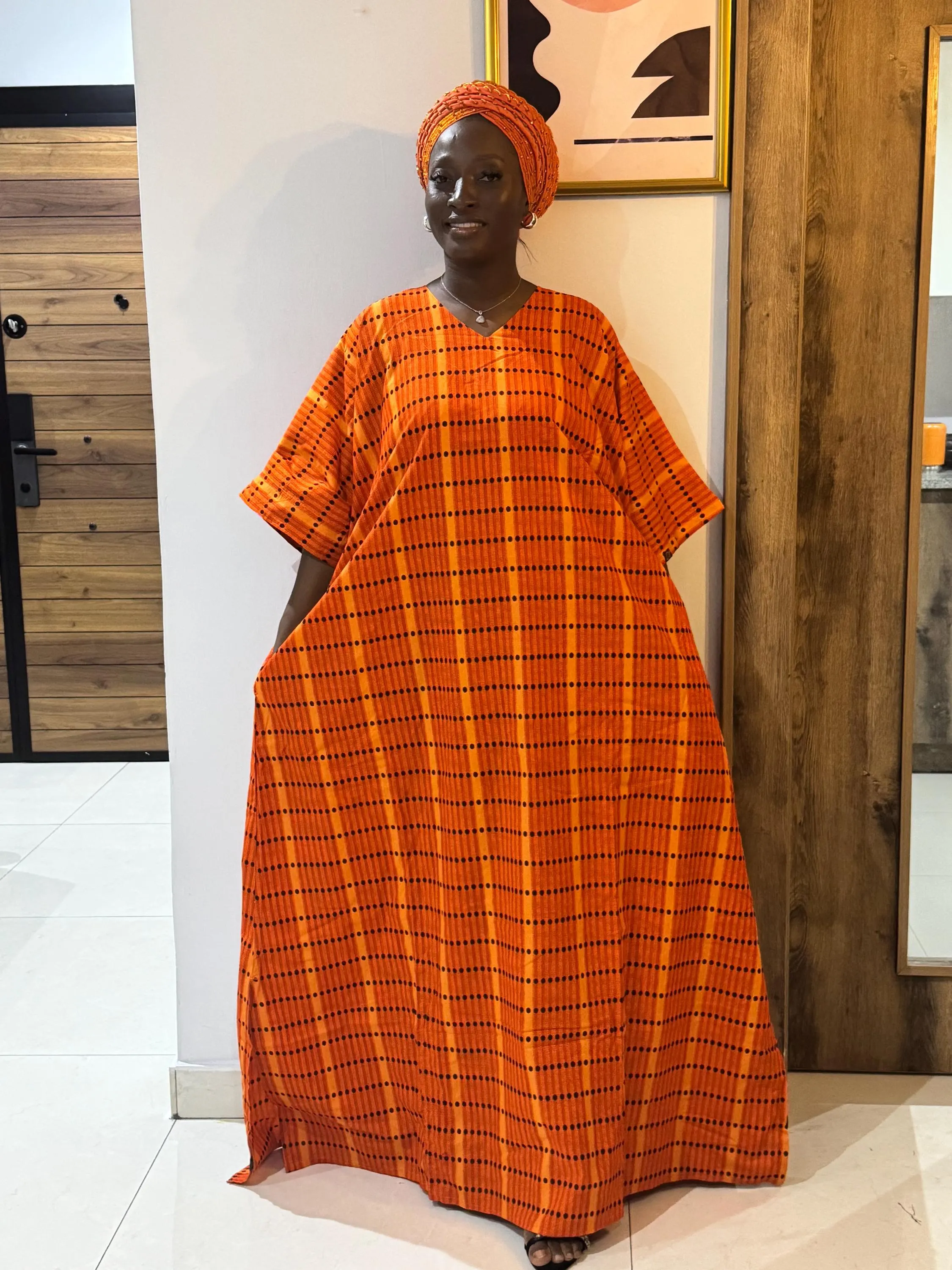 Ankara Bubu Dress | Authentic African Maxi Gown - image 4