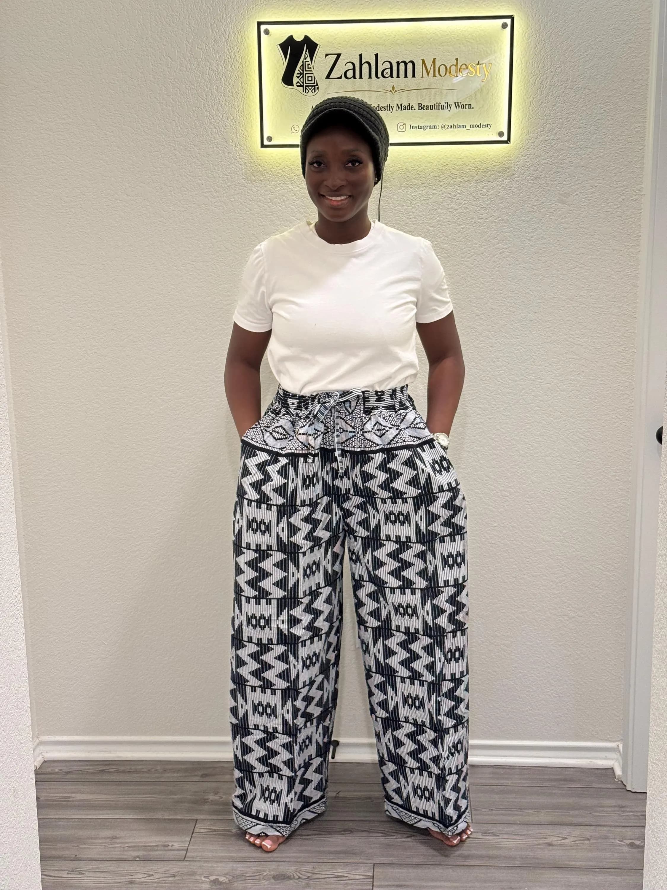 African Ankara Palazzo Pants | High-Waist Wide Leg Wax Print Trousers - image 5