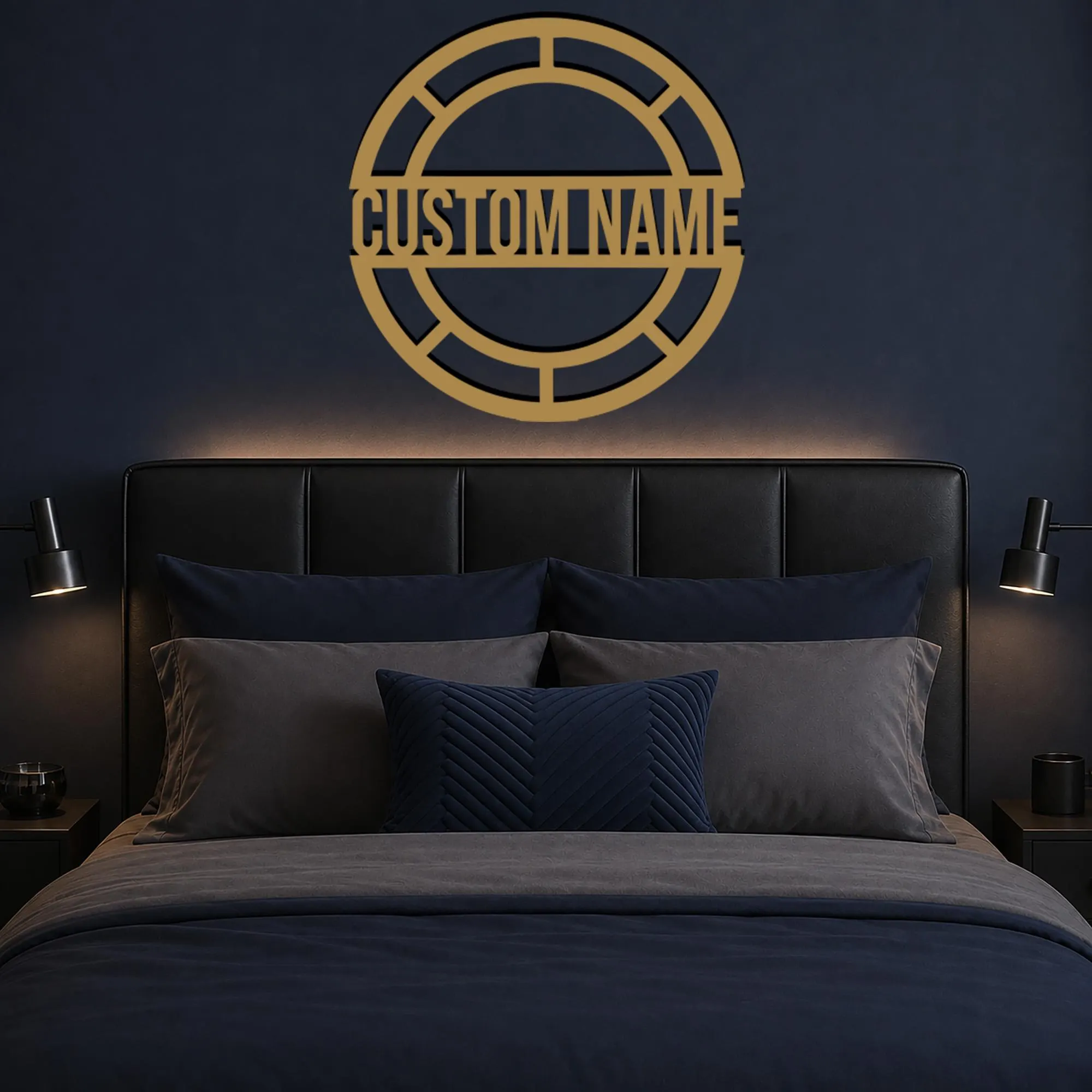Personalized Family Name Metal Wall Art, Custom Last Name Sign, Round Monogram Decor, Wedding Gift, Housewarming Gift, Modern Metal Wall Art - image 5